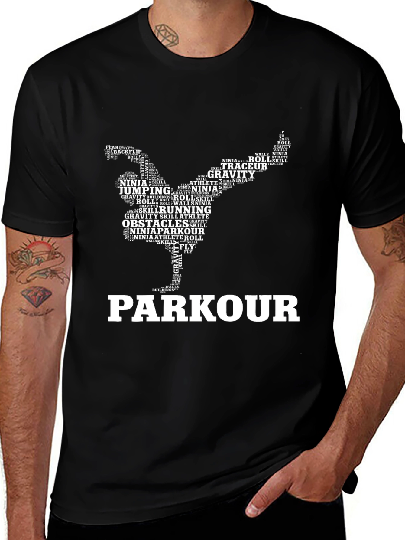 Parkour Word Art T-Shirt
