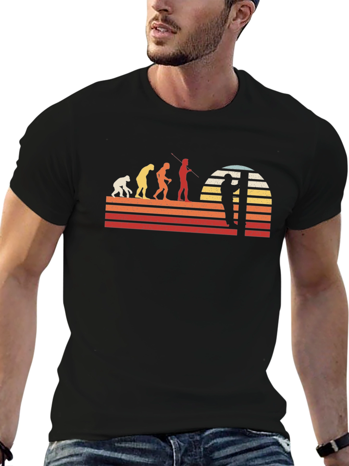 Retro Fisherman Evolution T-Shirt