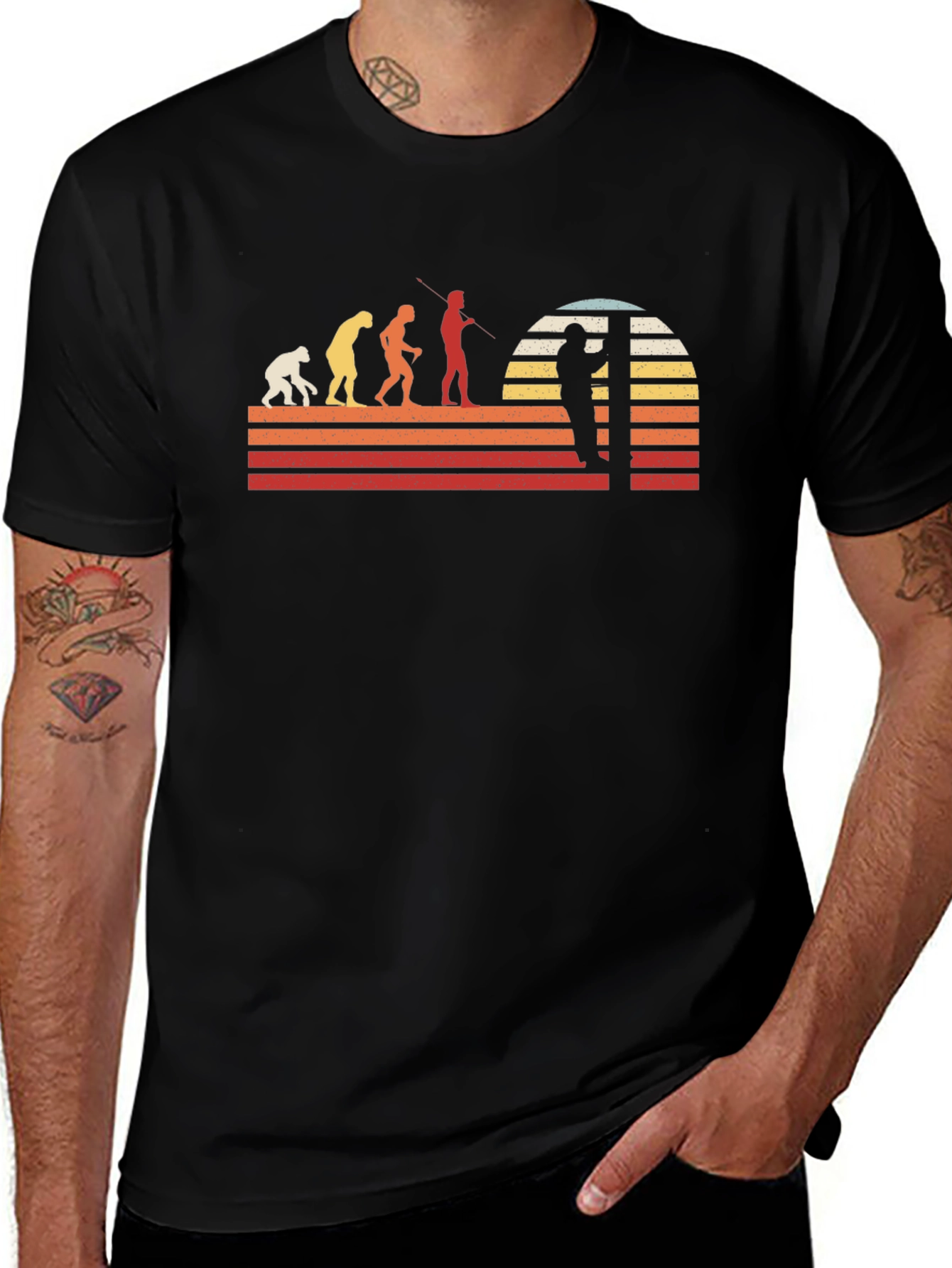 Retro Fisherman Evolution T-Shirt