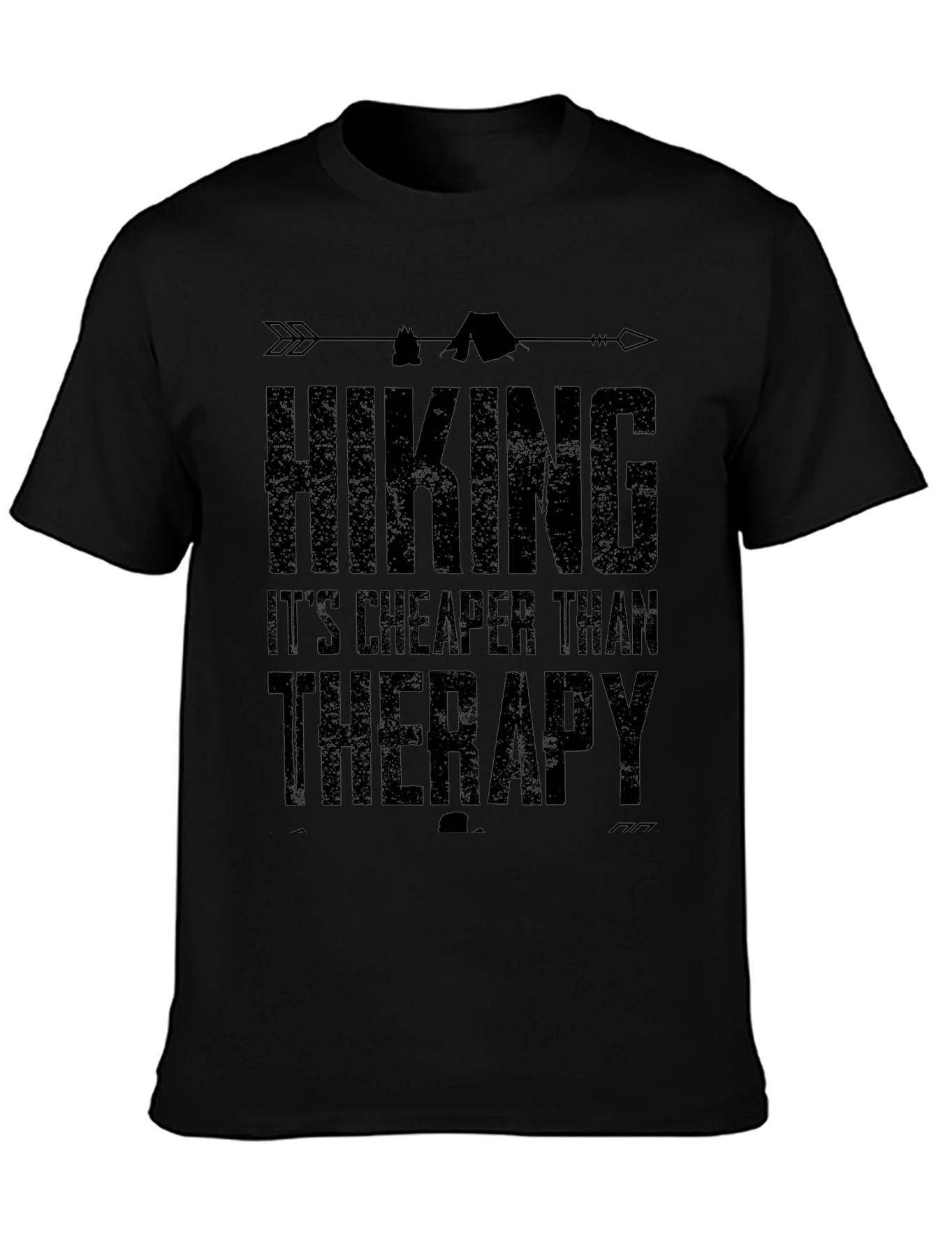 Hiking is Cheaper Than Therapy Graphic T-Shirt