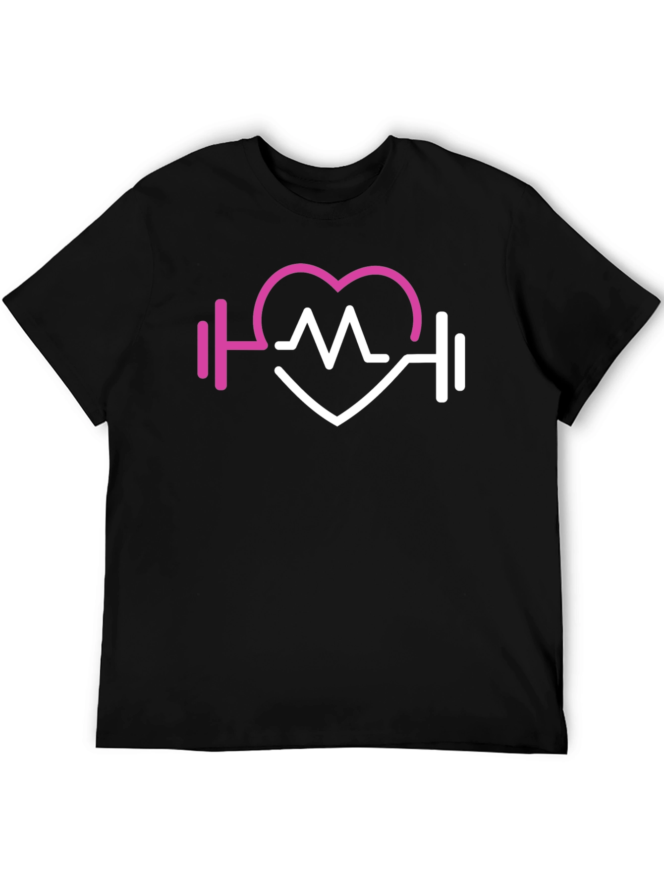 Fitness Heartbeat Graphic Tee - Gym Lover Shirt