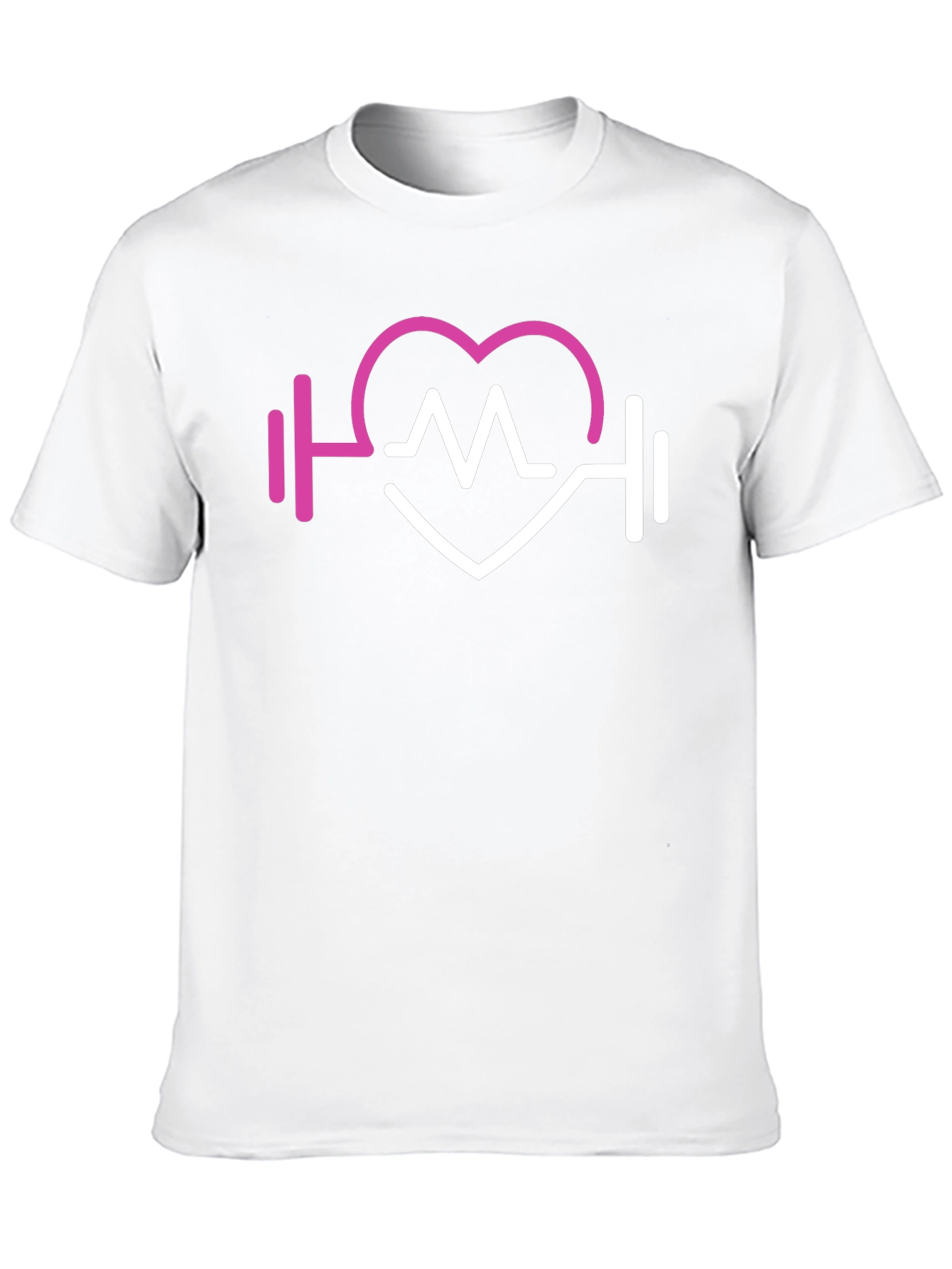 Fitness Heartbeat Graphic Tee - Gym Lover Shirt