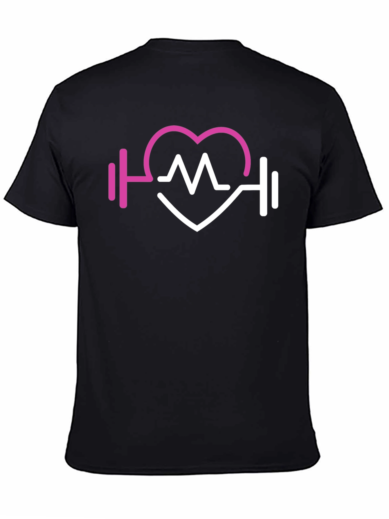 Fitness Heartbeat Graphic Tee - Gym Lover Shirt