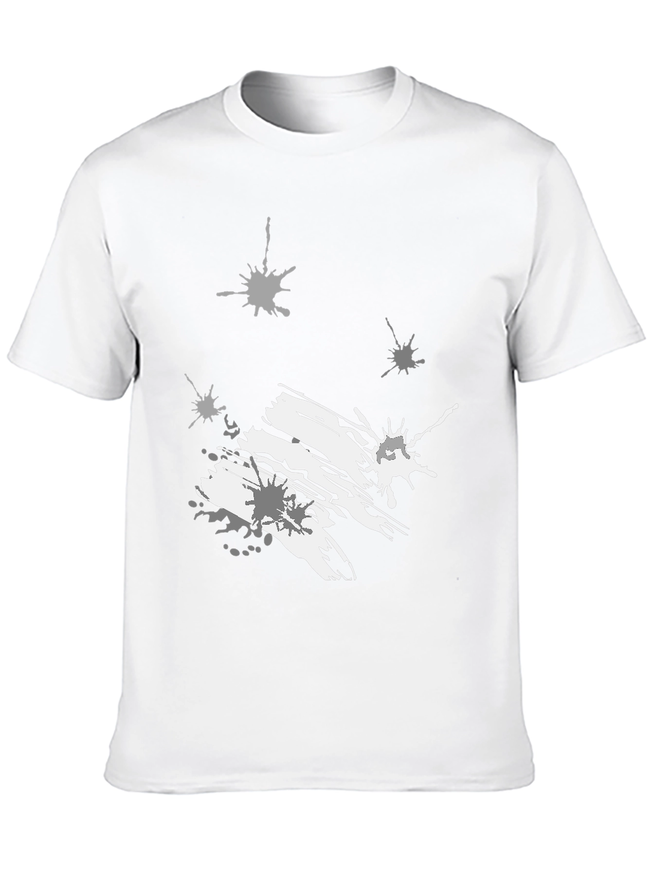 Abstract Splatter Graphic Black Tee