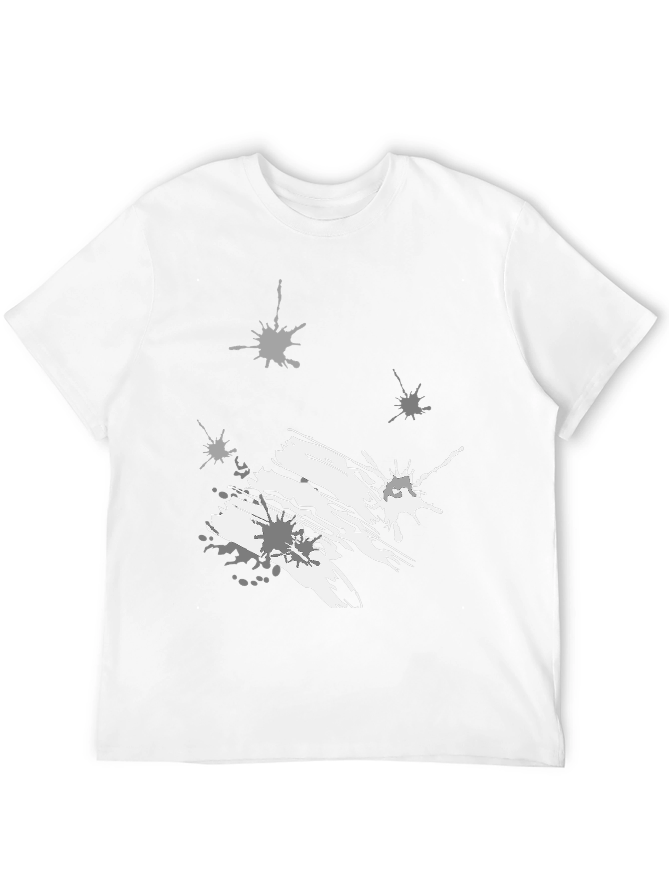 Abstract Splatter Graphic Black Tee