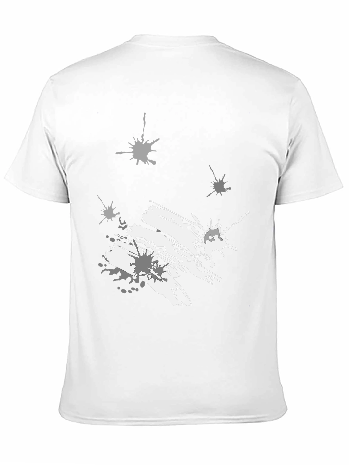 Abstract Splatter Graphic Black Tee