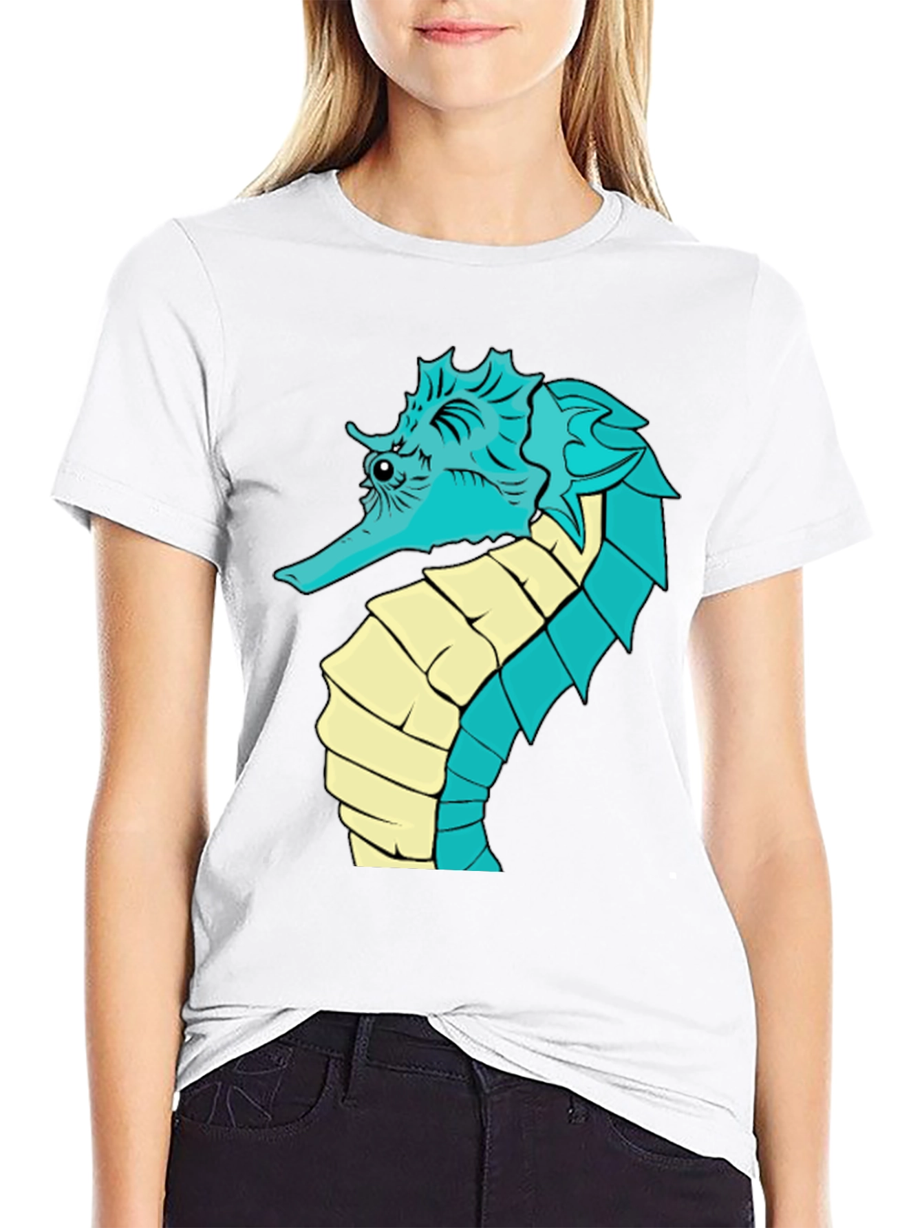 Seahorse Graphic T-Shirt - Unique Sea Creature Tee