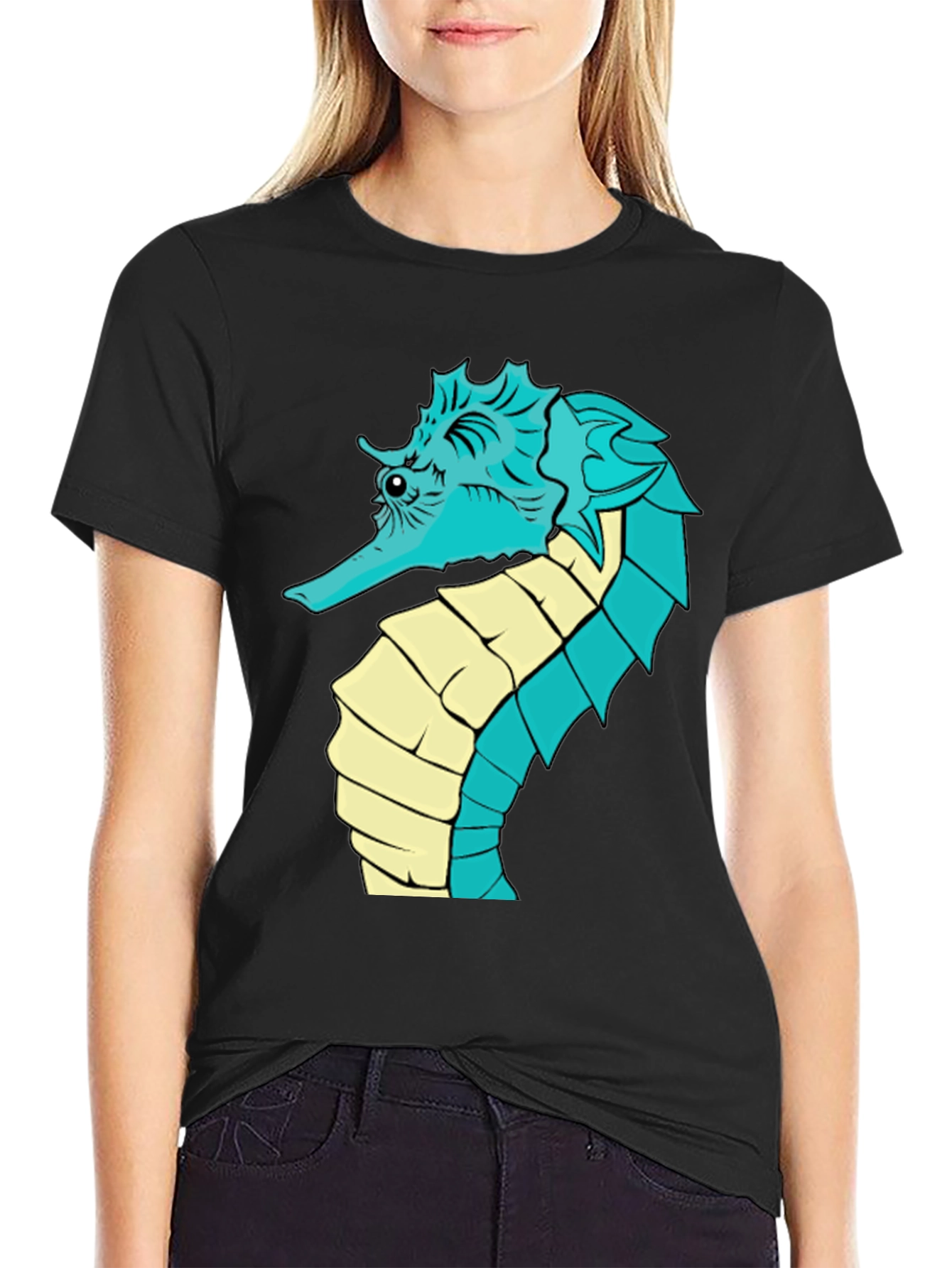 Seahorse Graphic T-Shirt - Unique Sea Creature Tee