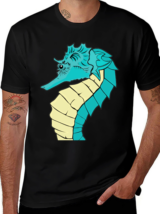 Seahorse Graphic T-Shirt - Unique Sea Creature Tee