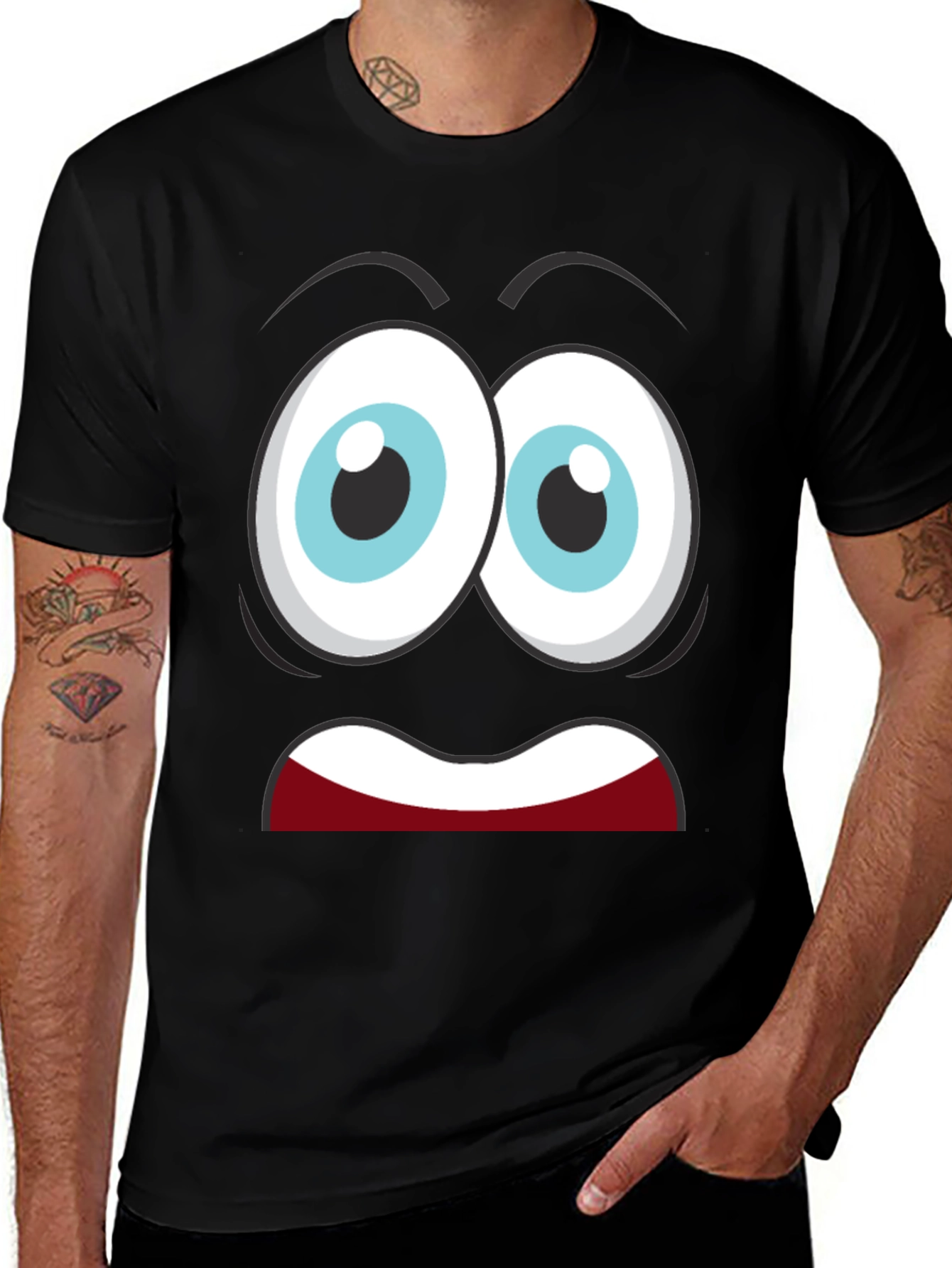 Funny Cartoon Face T-Shirt