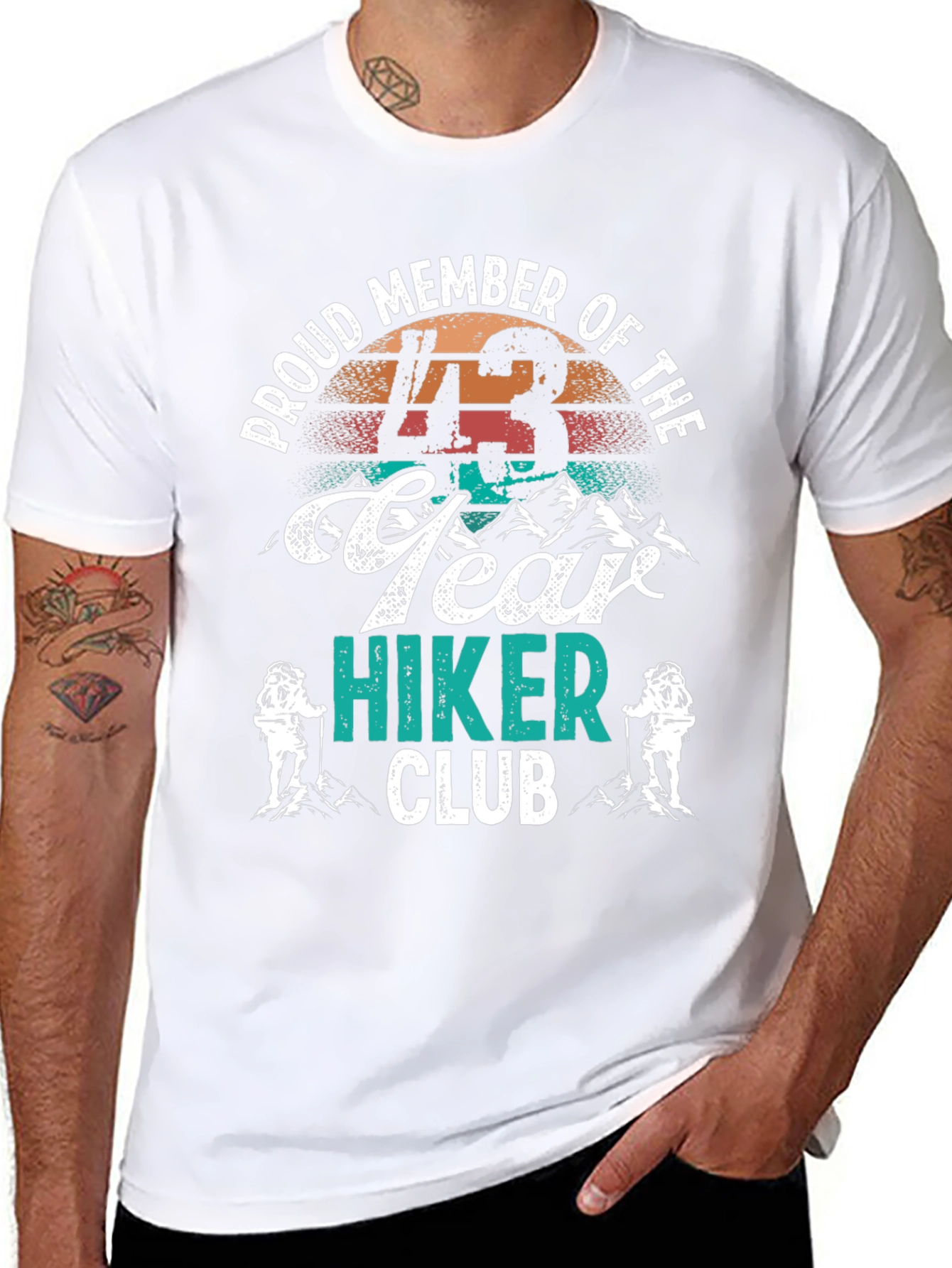 43 Year Hiker Club Tee - Mountain Adventure Shirt