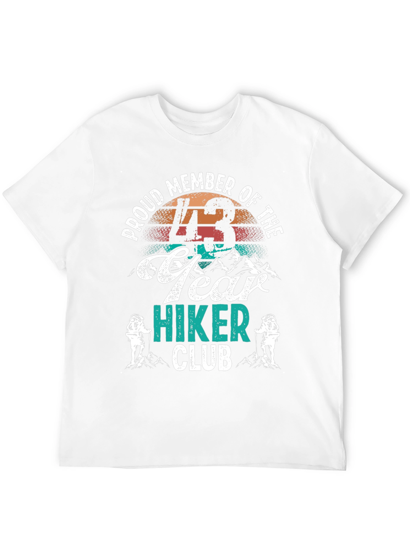 43 Year Hiker Club Tee - Mountain Adventure Shirt