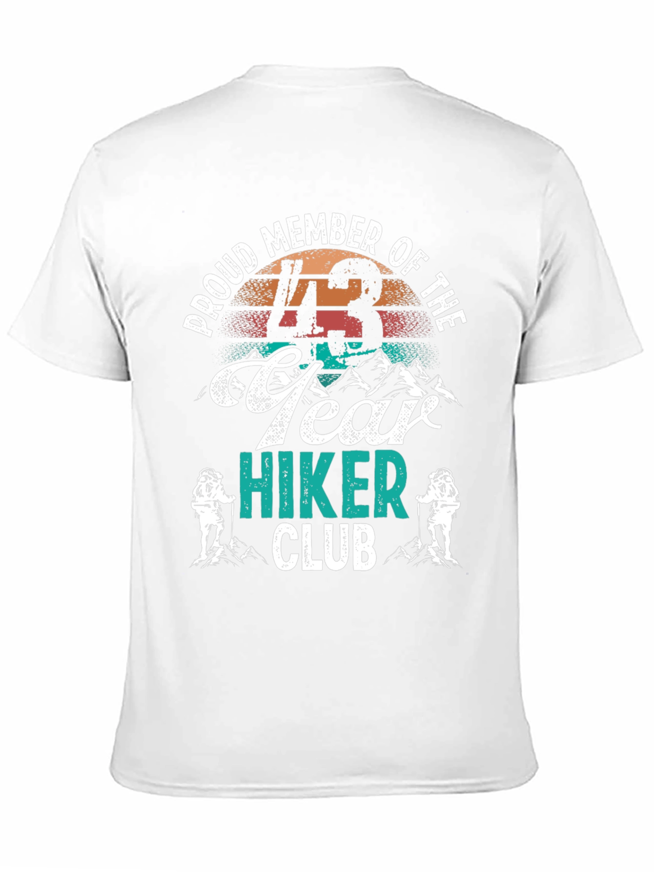 43 Year Hiker Club Tee - Mountain Adventure Shirt