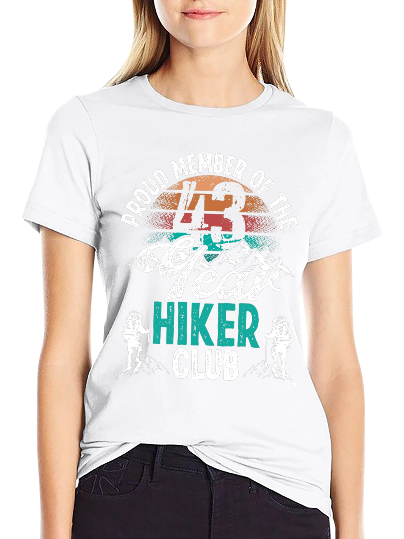 43 Year Hiker Club Tee - Mountain Adventure Shirt