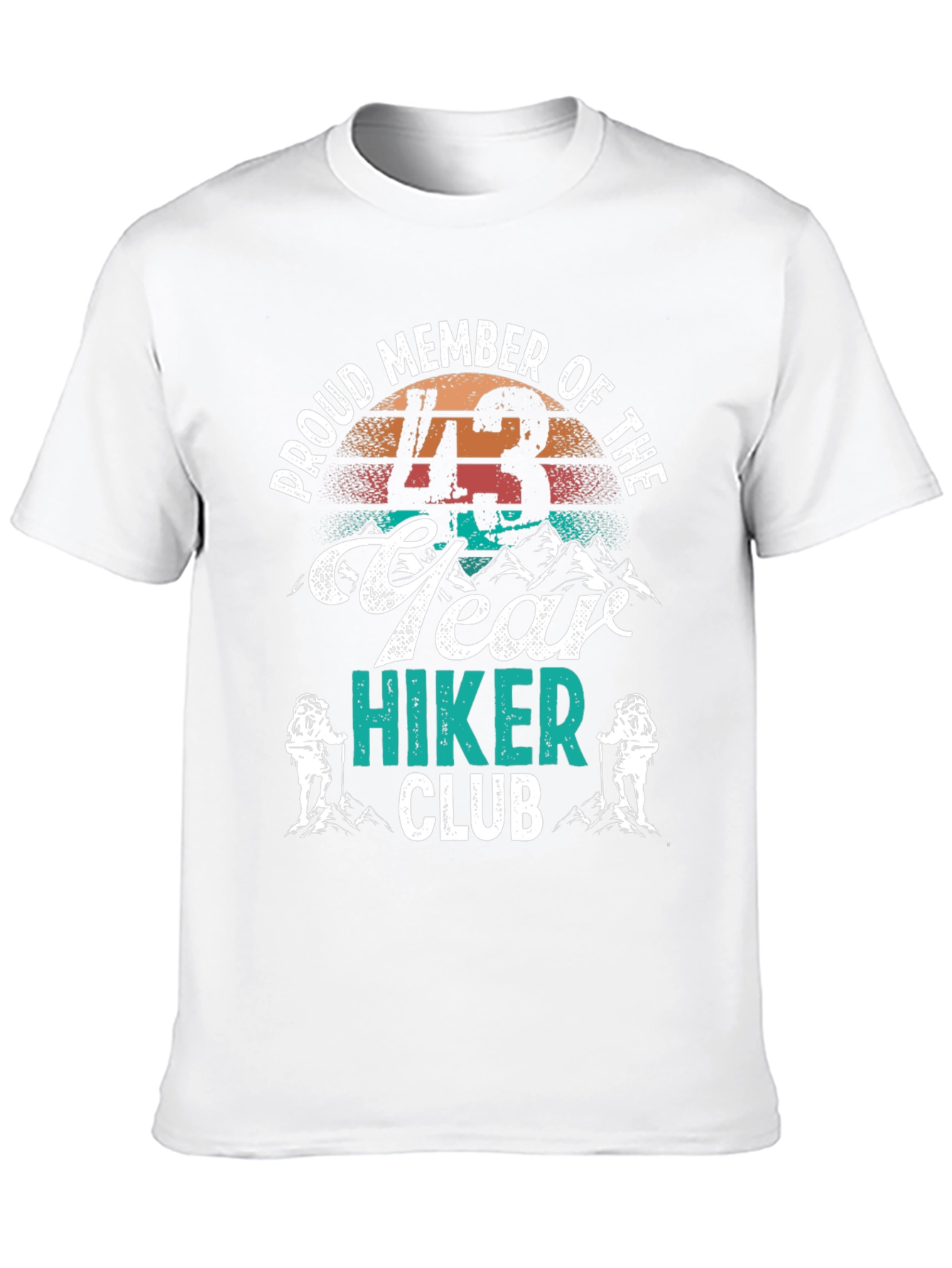 43 Year Hiker Club Tee - Mountain Adventure Shirt