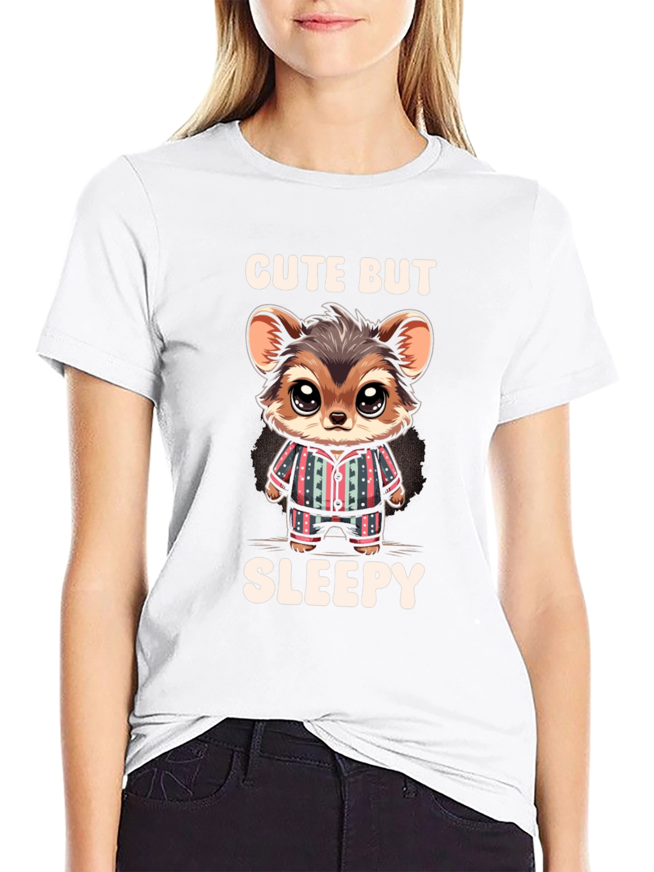 Cute But Sleepy Animal Graphic T-Shirt