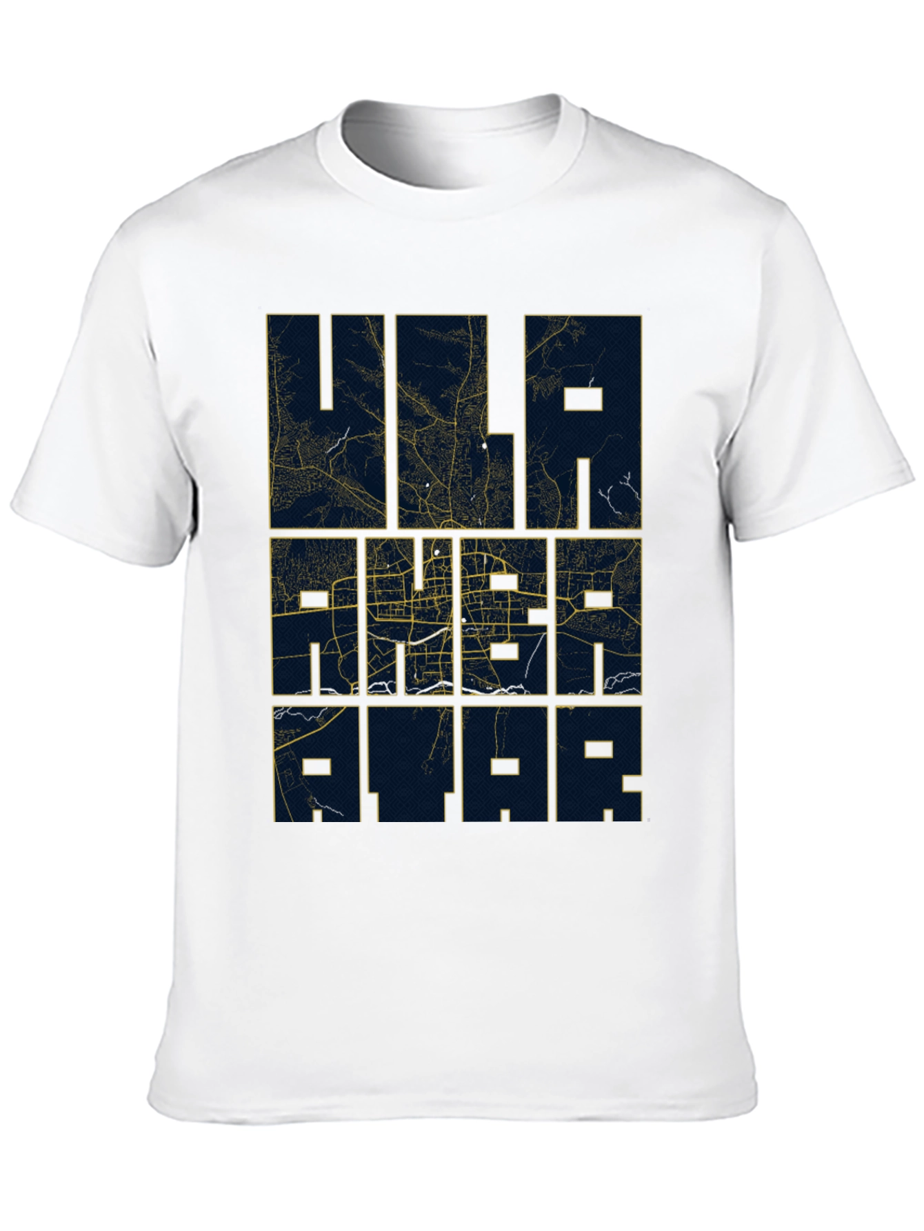 Ulaanbaatar Map T-Shirt - Urban Style