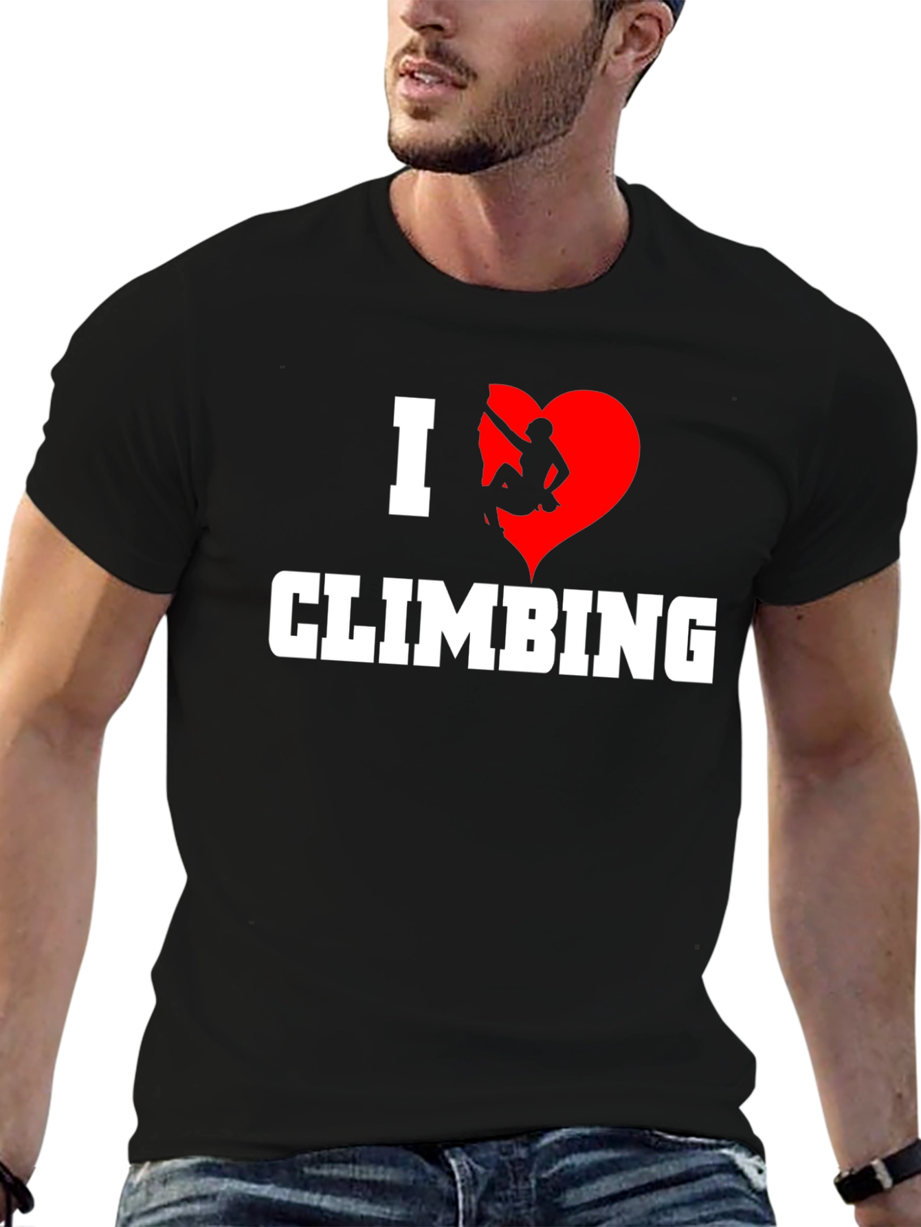 I Heart Climbing Graphic T-Shirt - Rock Climbing Tee