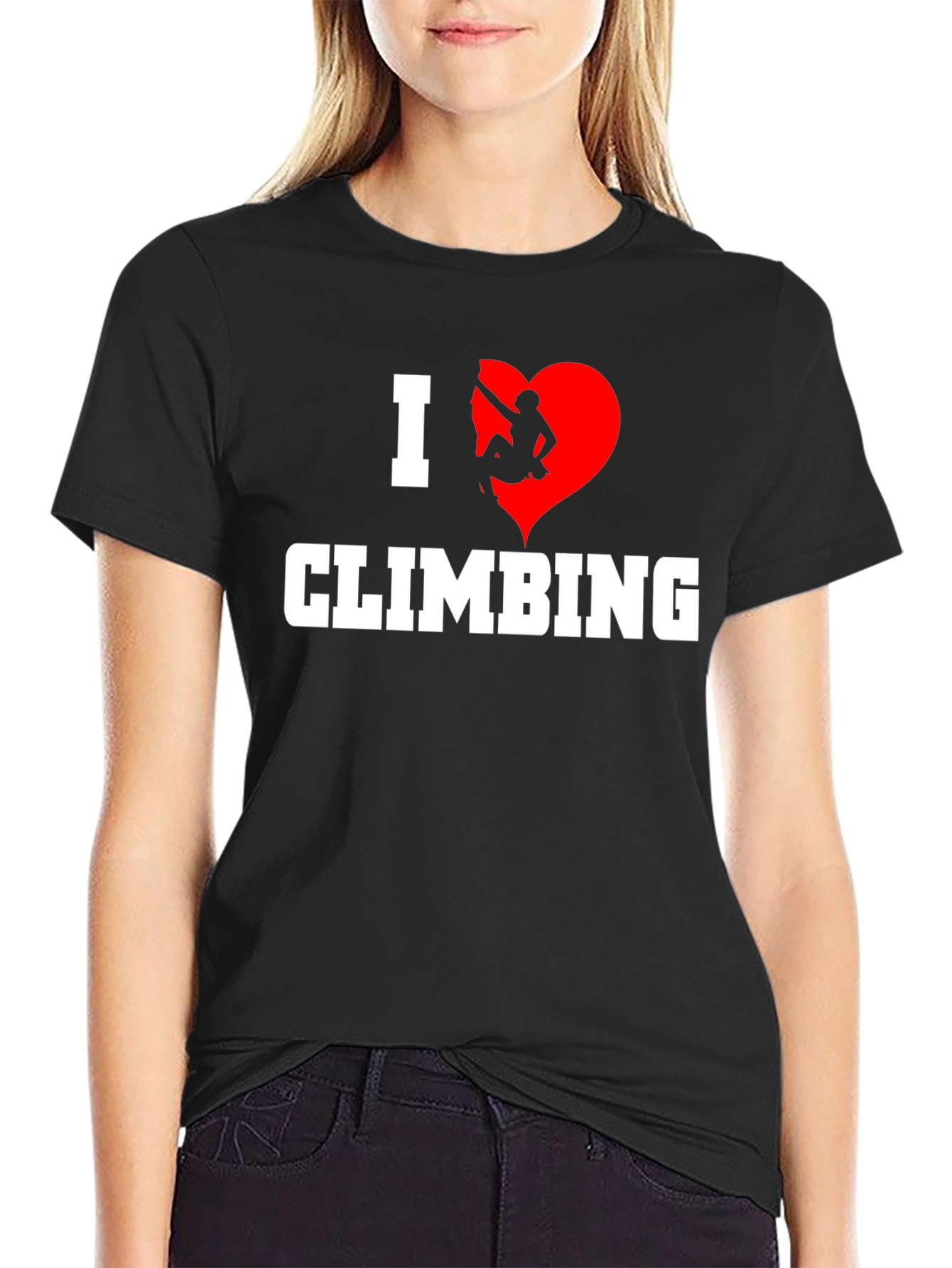 I Heart Climbing Graphic T-Shirt - Rock Climbing Tee