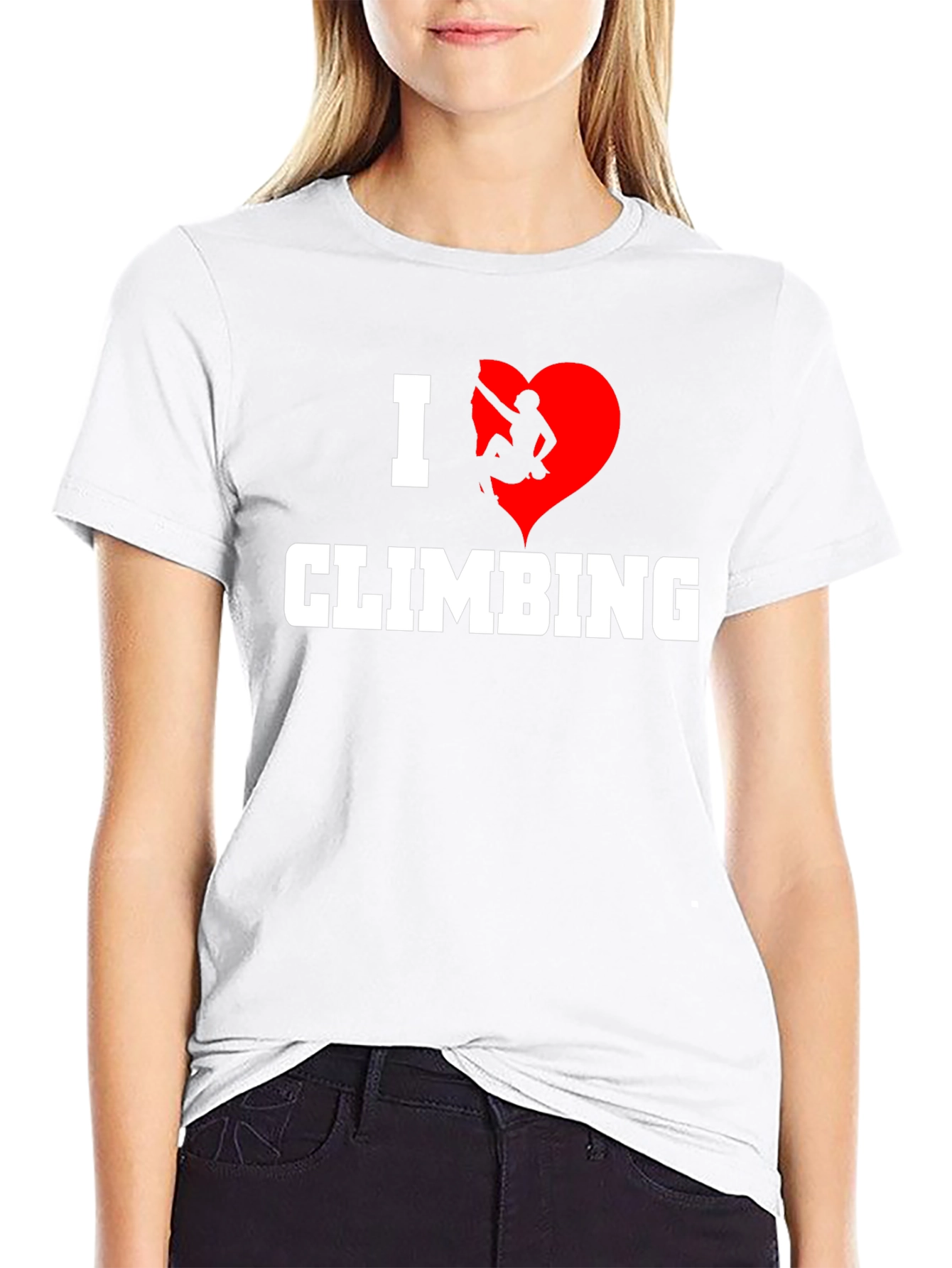 I Heart Climbing Graphic T-Shirt - Rock Climbing Tee