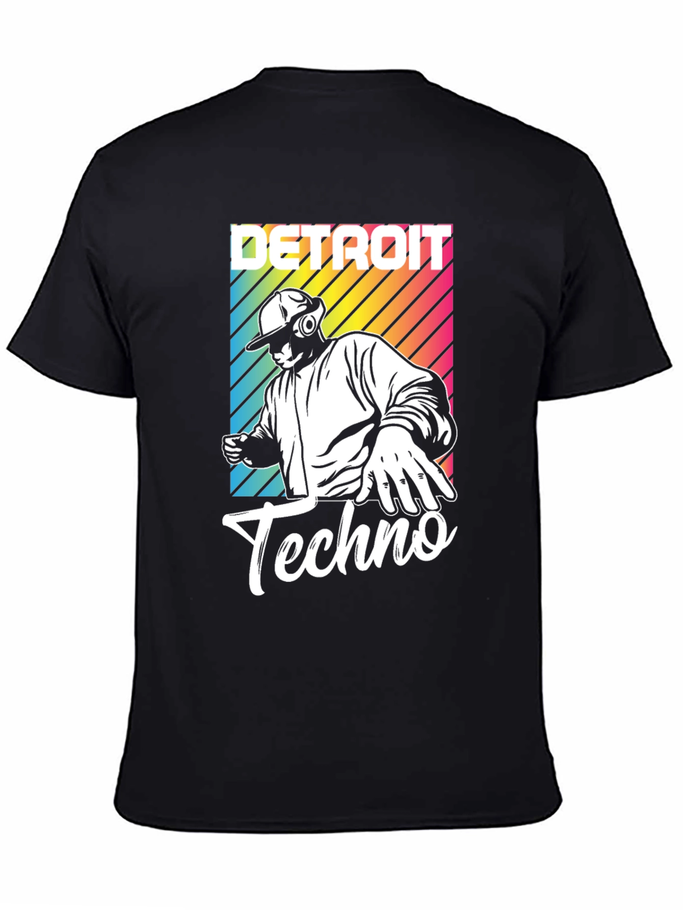 Detroit Techno T-Shirt DJ Design