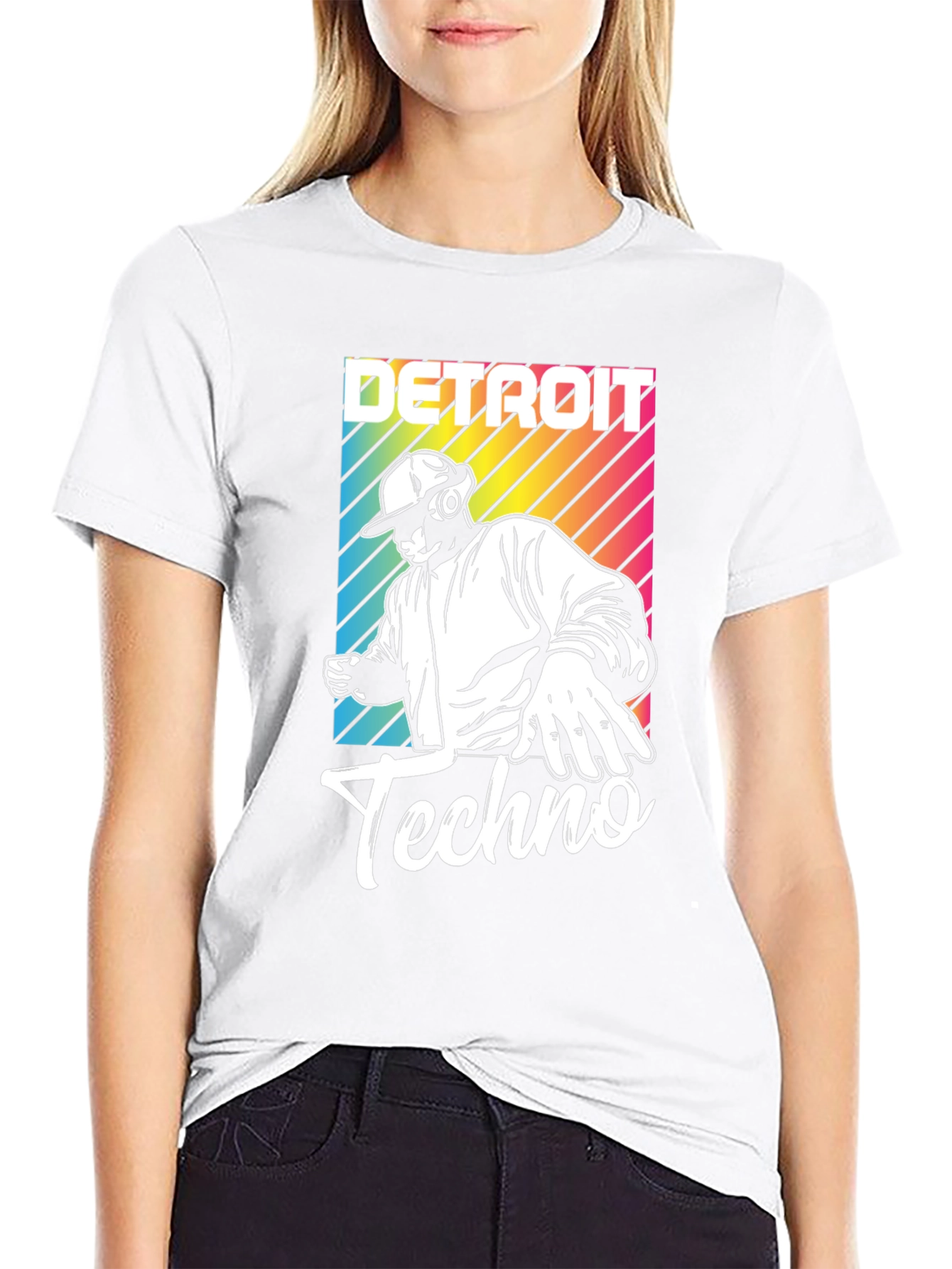 Detroit Techno T-Shirt DJ Design