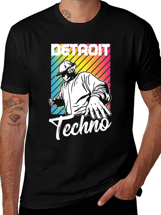 Detroit Techno T-Shirt DJ Design