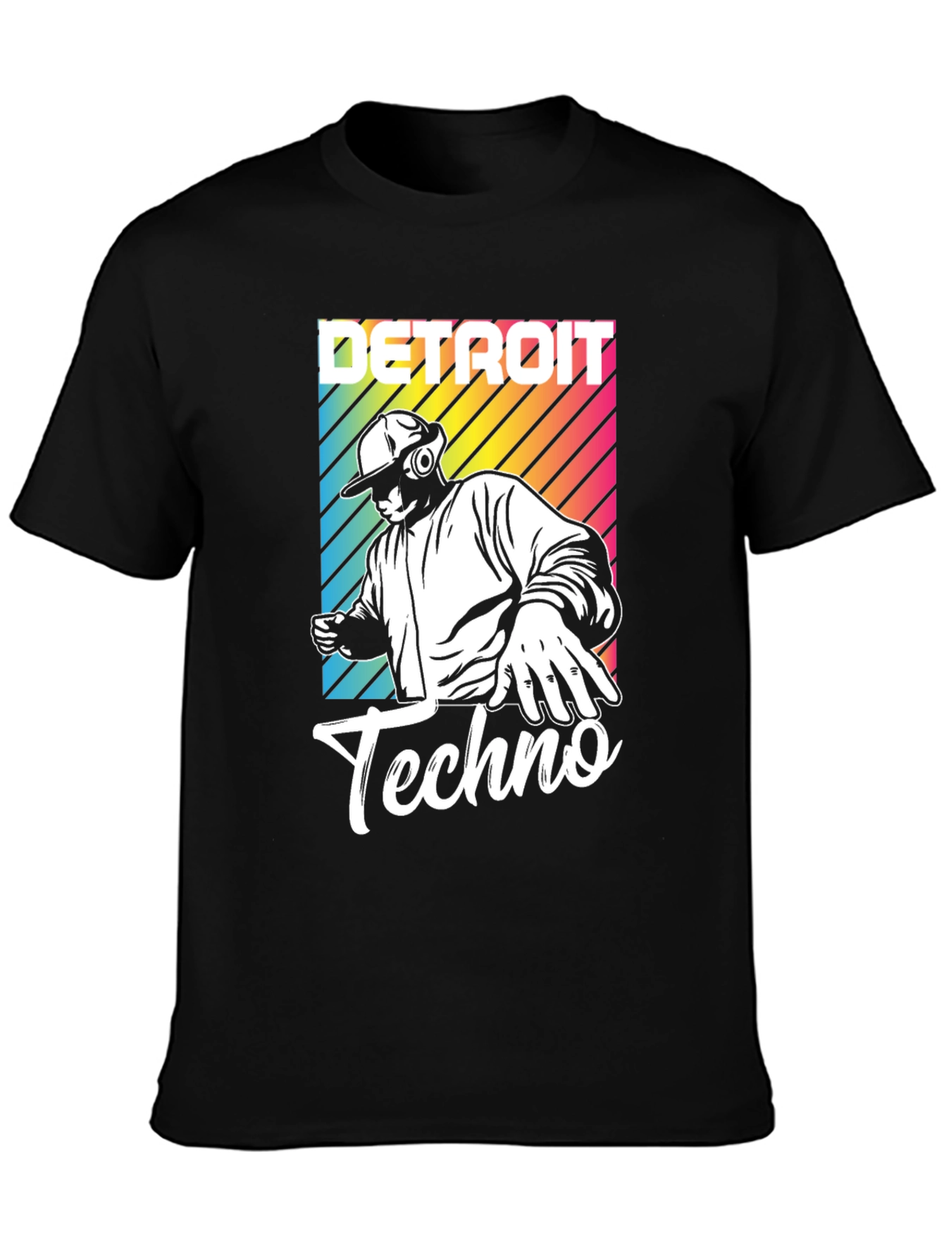 Detroit Techno T-Shirt DJ Design