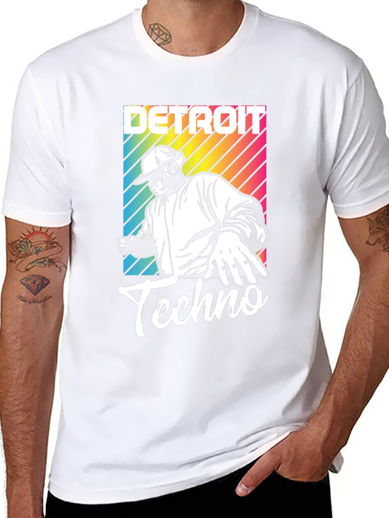 Detroit Techno T-Shirt DJ Design