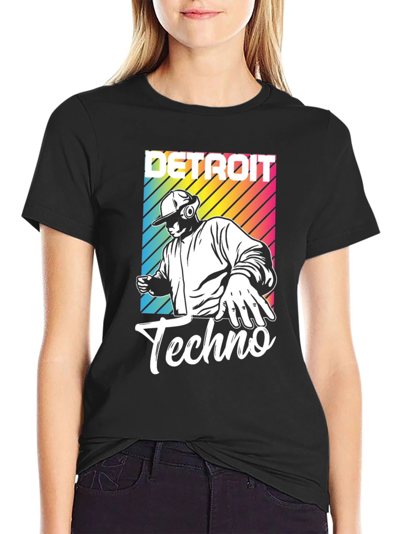 Detroit Techno T-Shirt DJ Design
