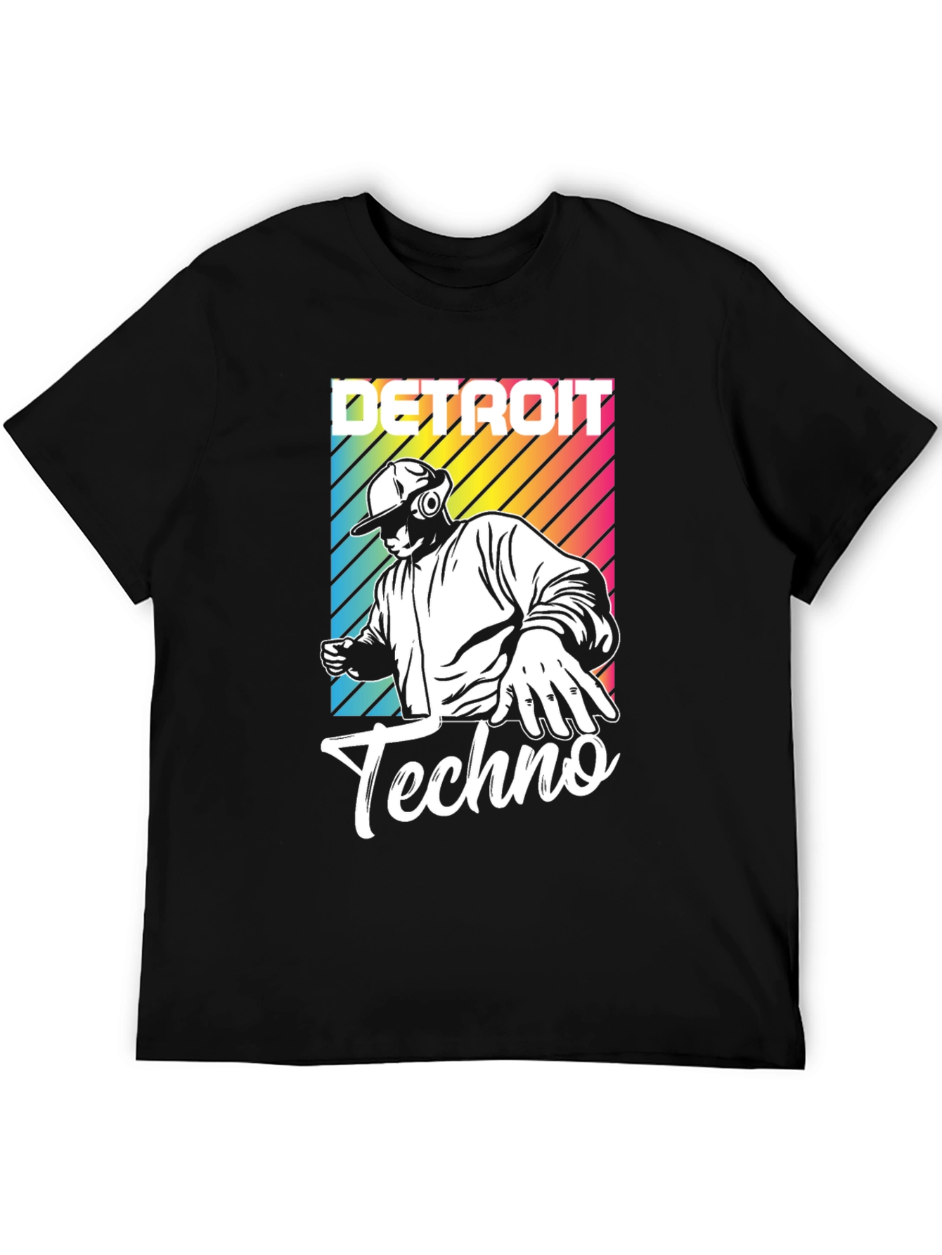 Detroit Techno T-Shirt DJ Design