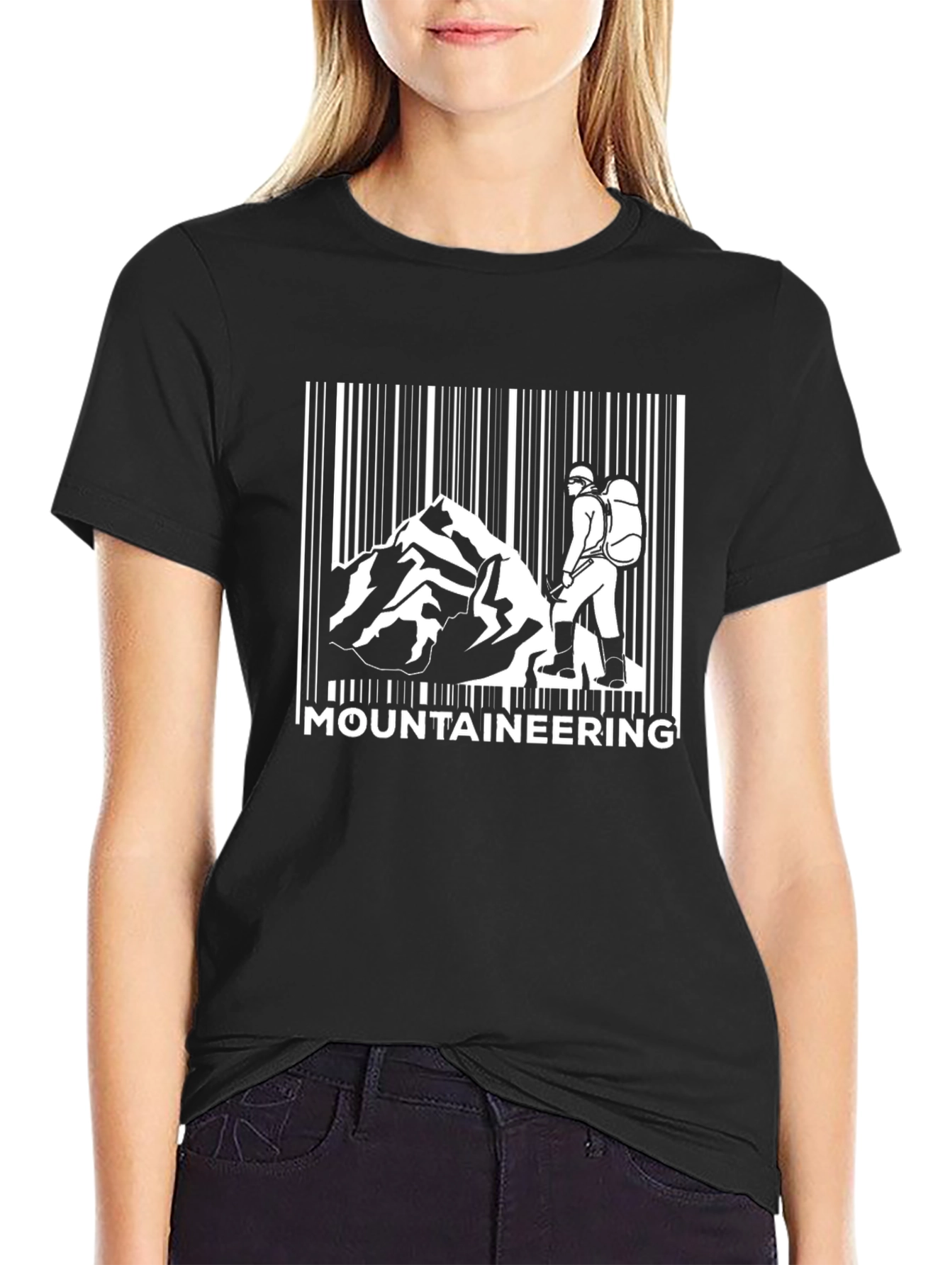 Mountaineering Barcode T-Shirt - Black