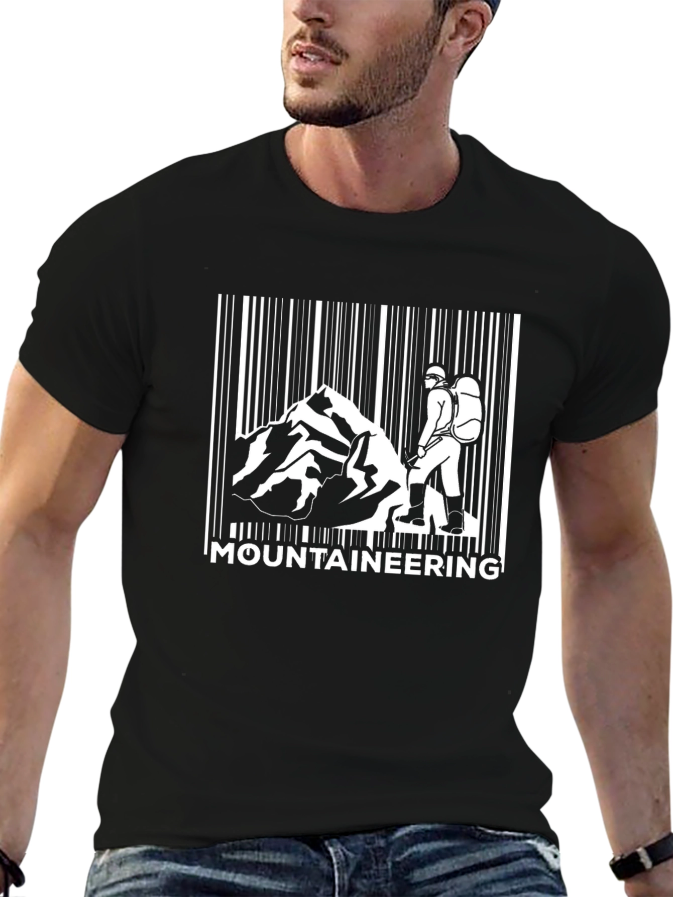 Mountaineering Barcode T-Shirt - Black