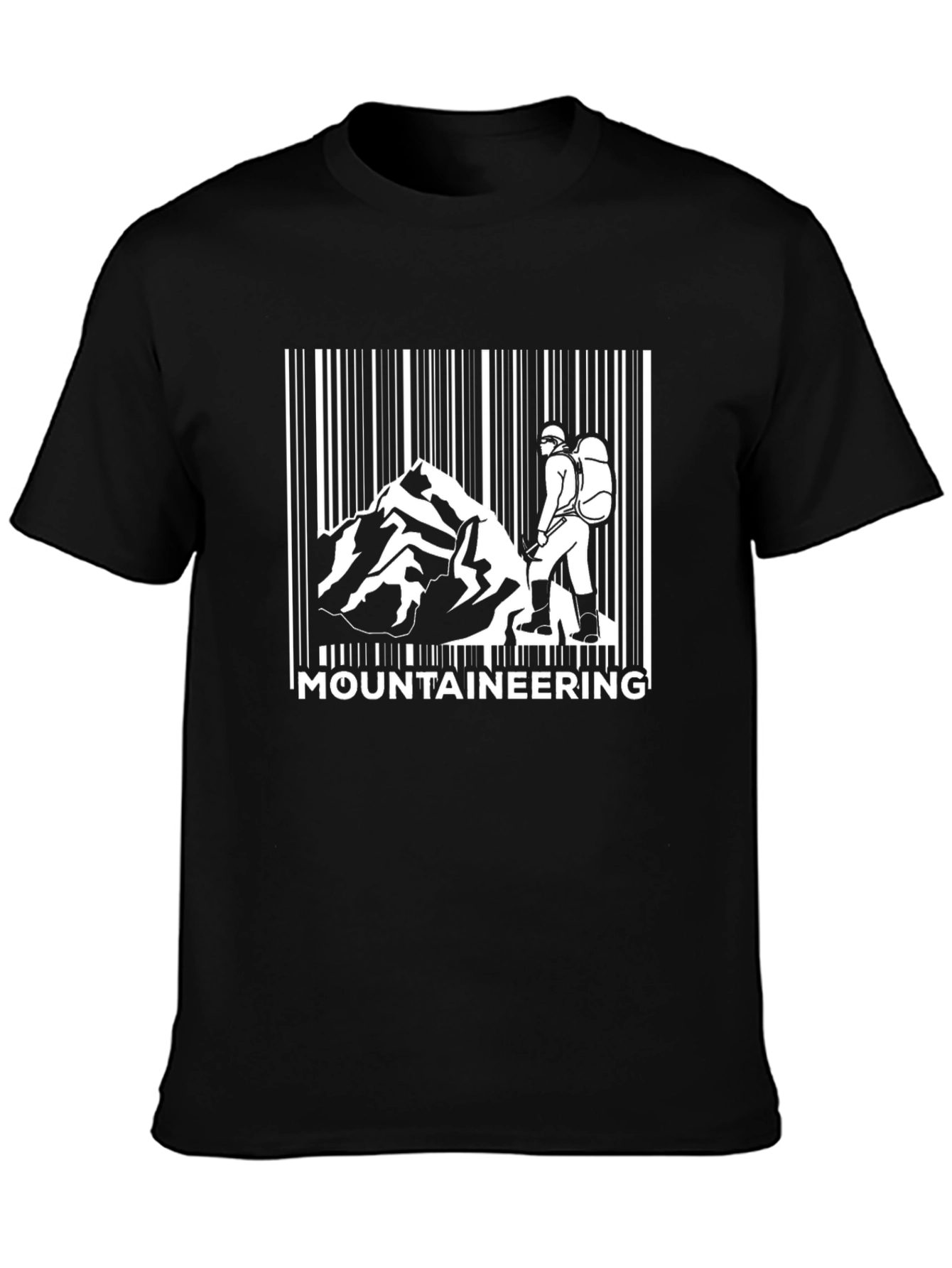 Mountaineering Barcode T-Shirt - Black