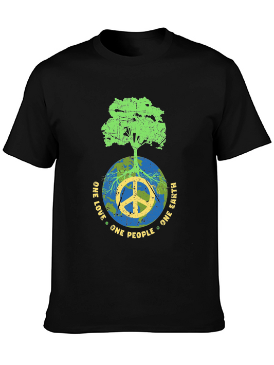 One Love One Earth Peace Tree T-Shirt