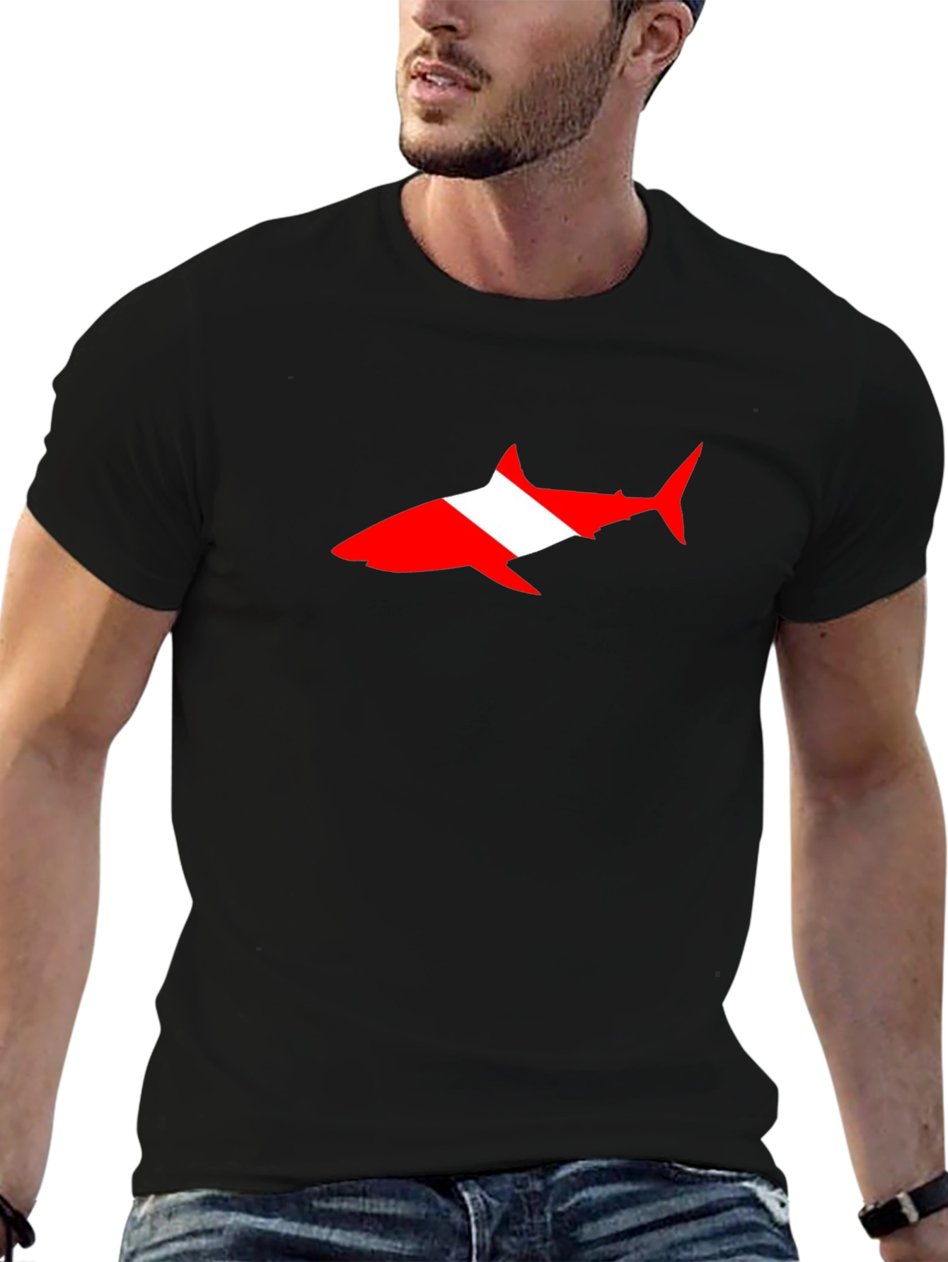 Diver Down Shark T-Shirt - Scuba Diving Tee