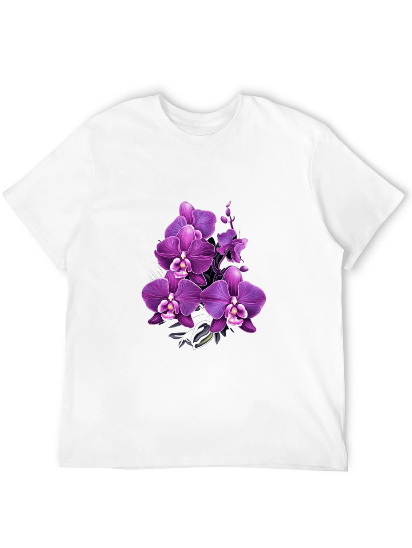 Orchid Graphic Black T-Shirt