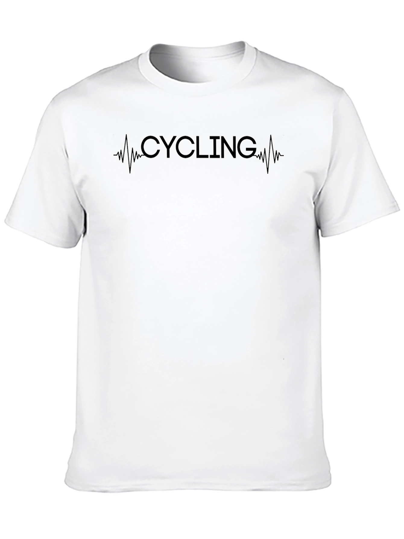 Cycling Heartbeat T-Shirt - Black