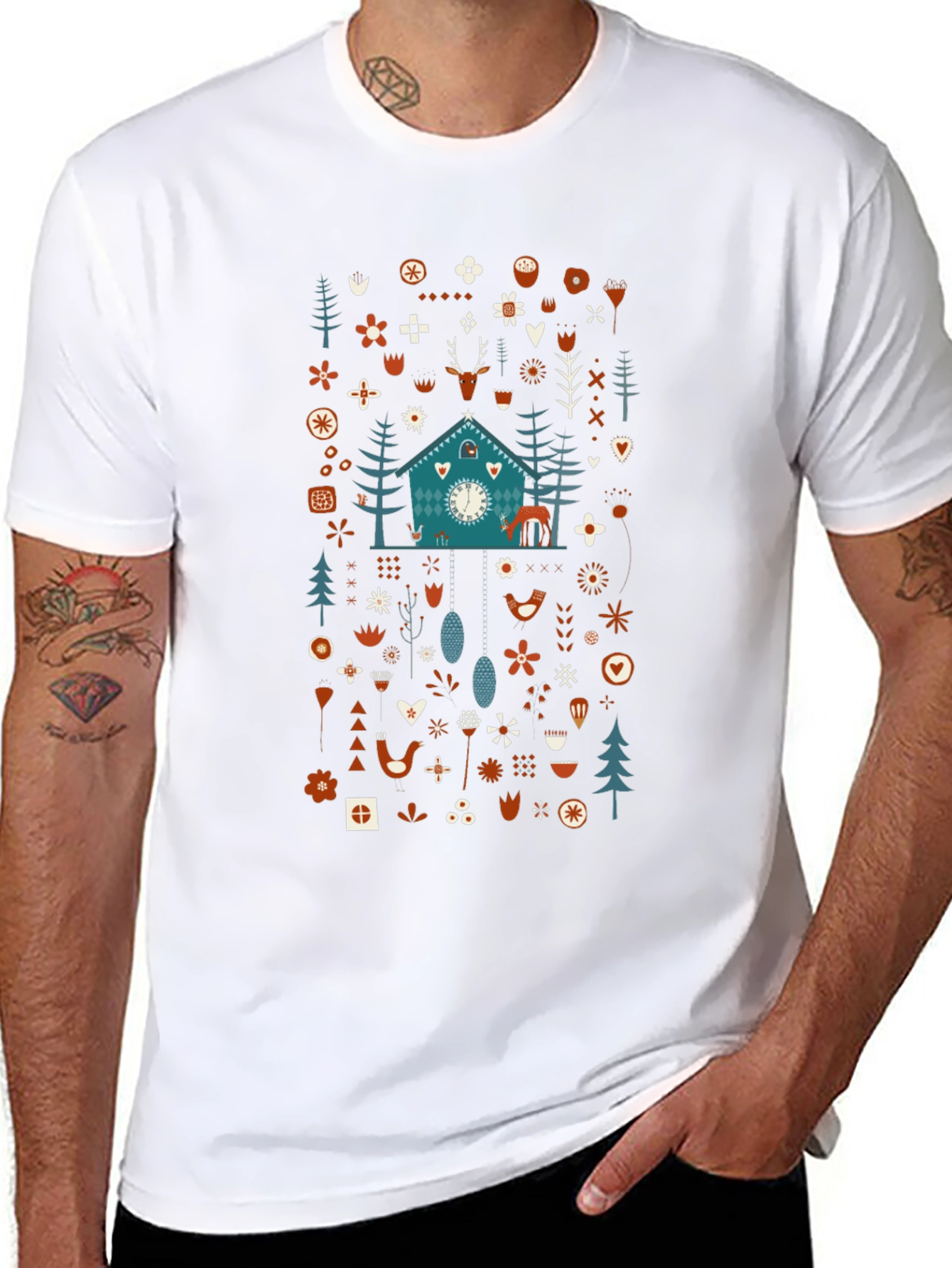 Whimsical Winter Forest Graphic Tee