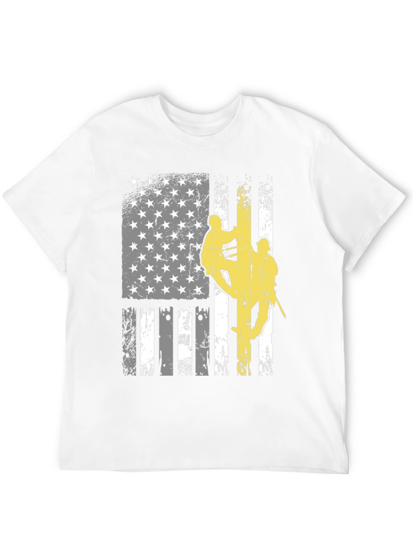 Lineman American Flag Graphic T-Shirt