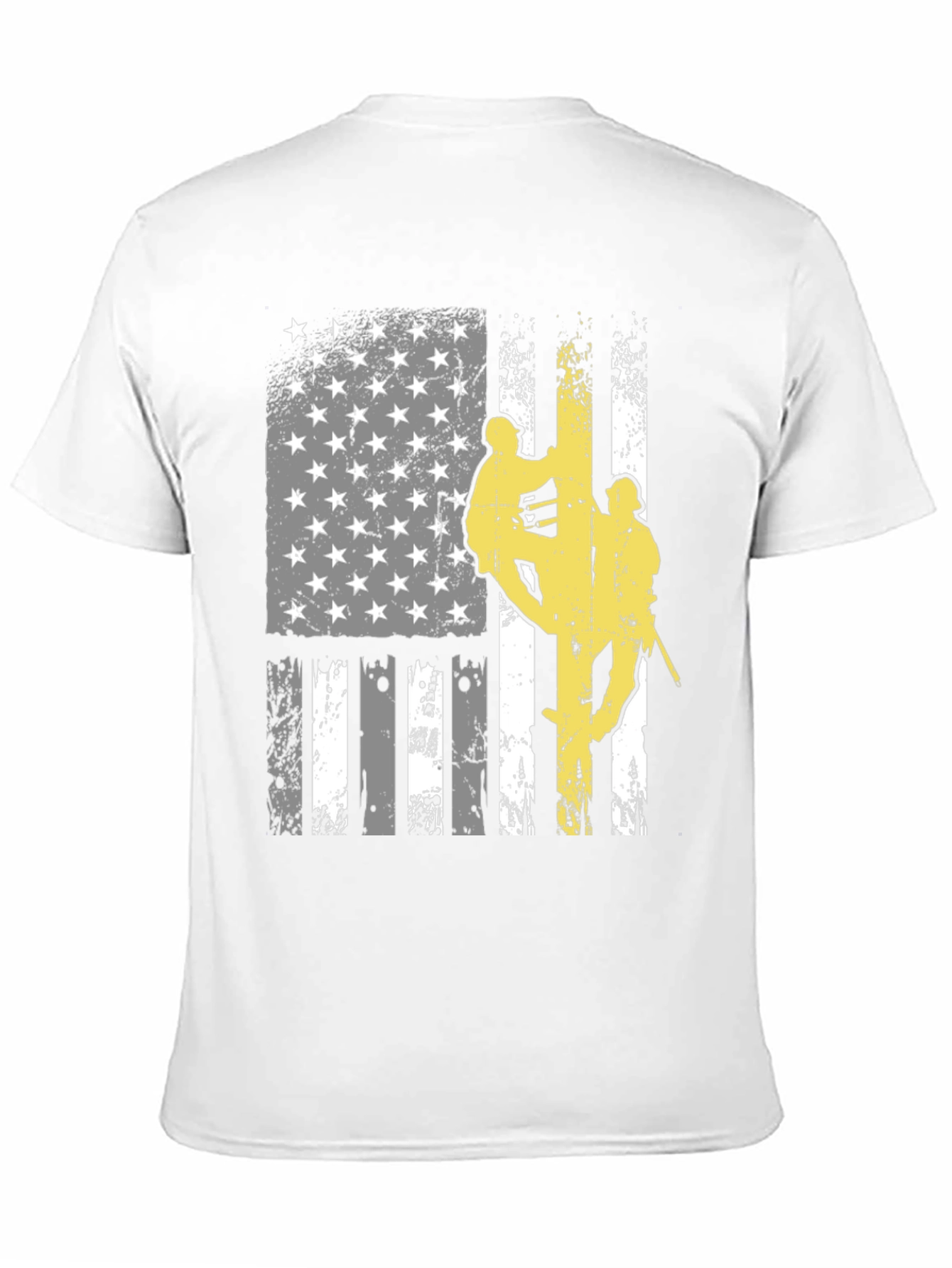 Lineman American Flag Graphic T-Shirt