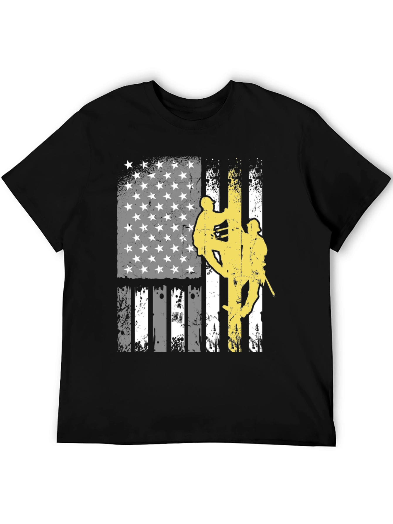 Lineman American Flag Graphic T-Shirt