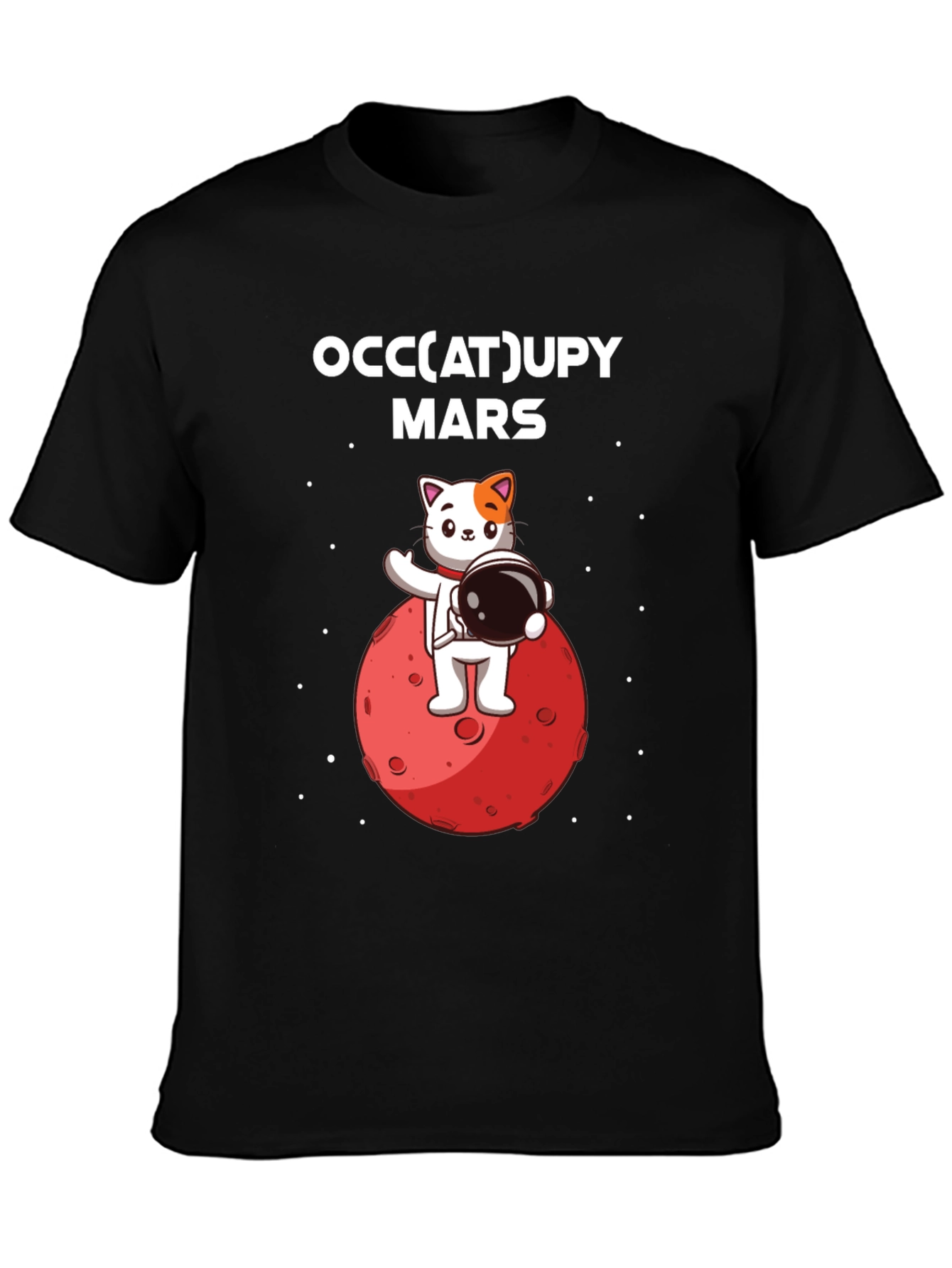 Occupy Mars Cat Graphic Tee