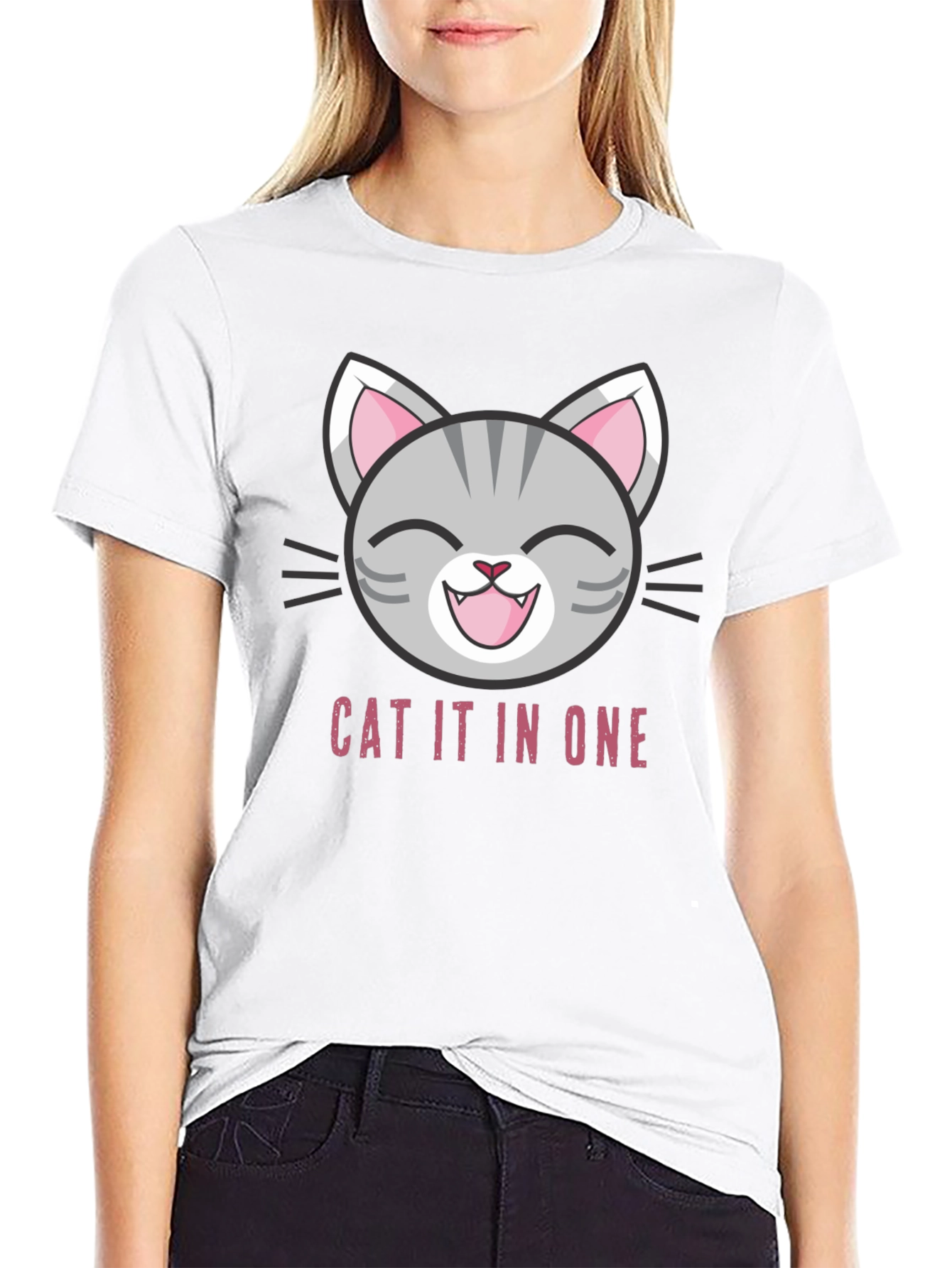 Funny Cat It In One T-Shirt