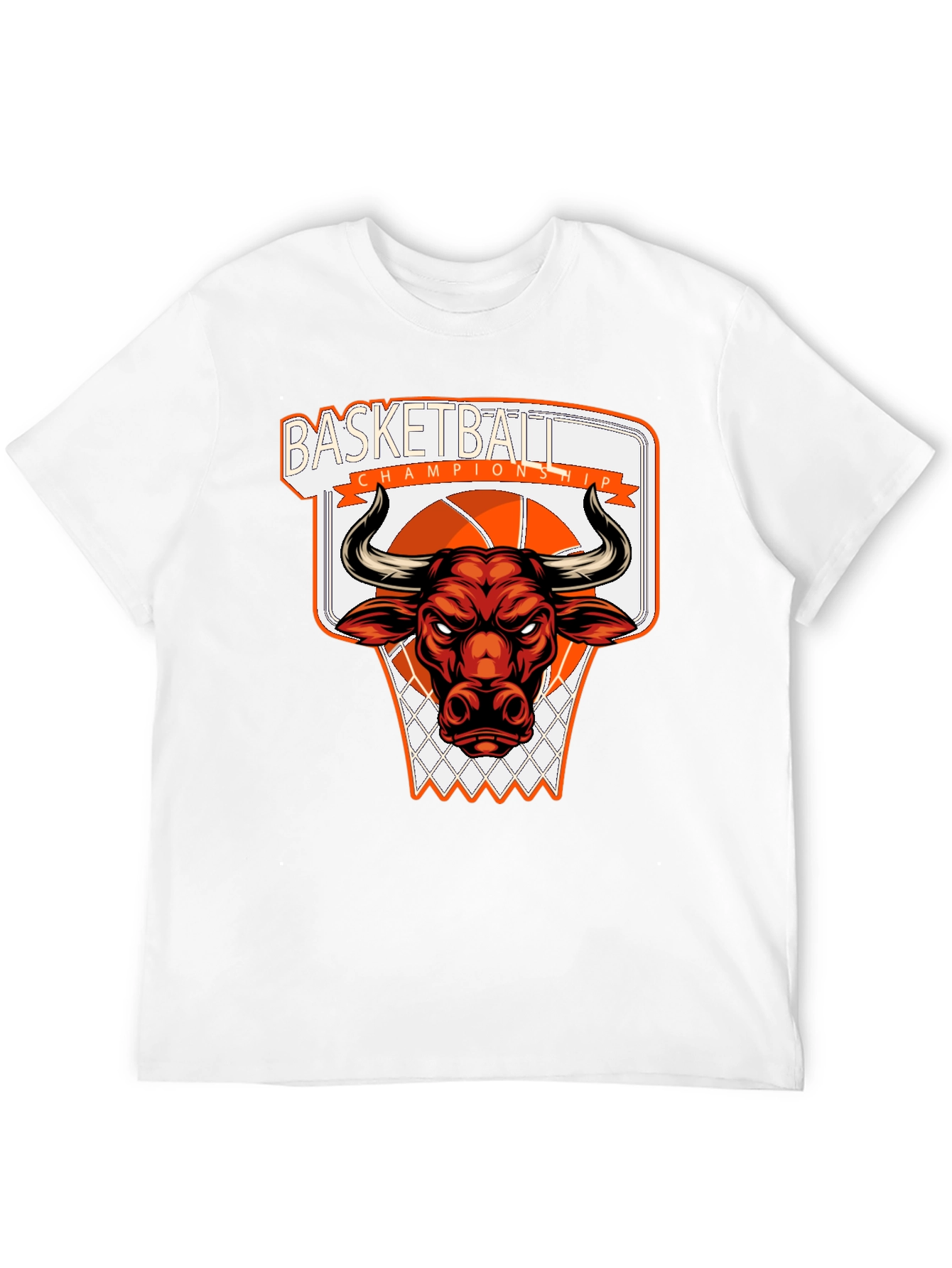 Basketball Championship Bull T-Shirt
