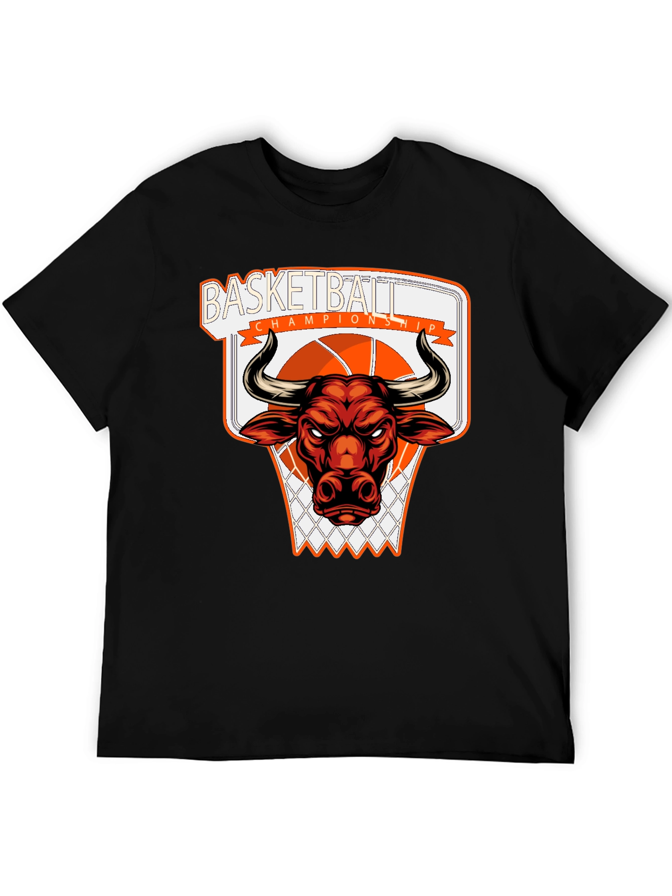 Basketball Championship Bull T-Shirt