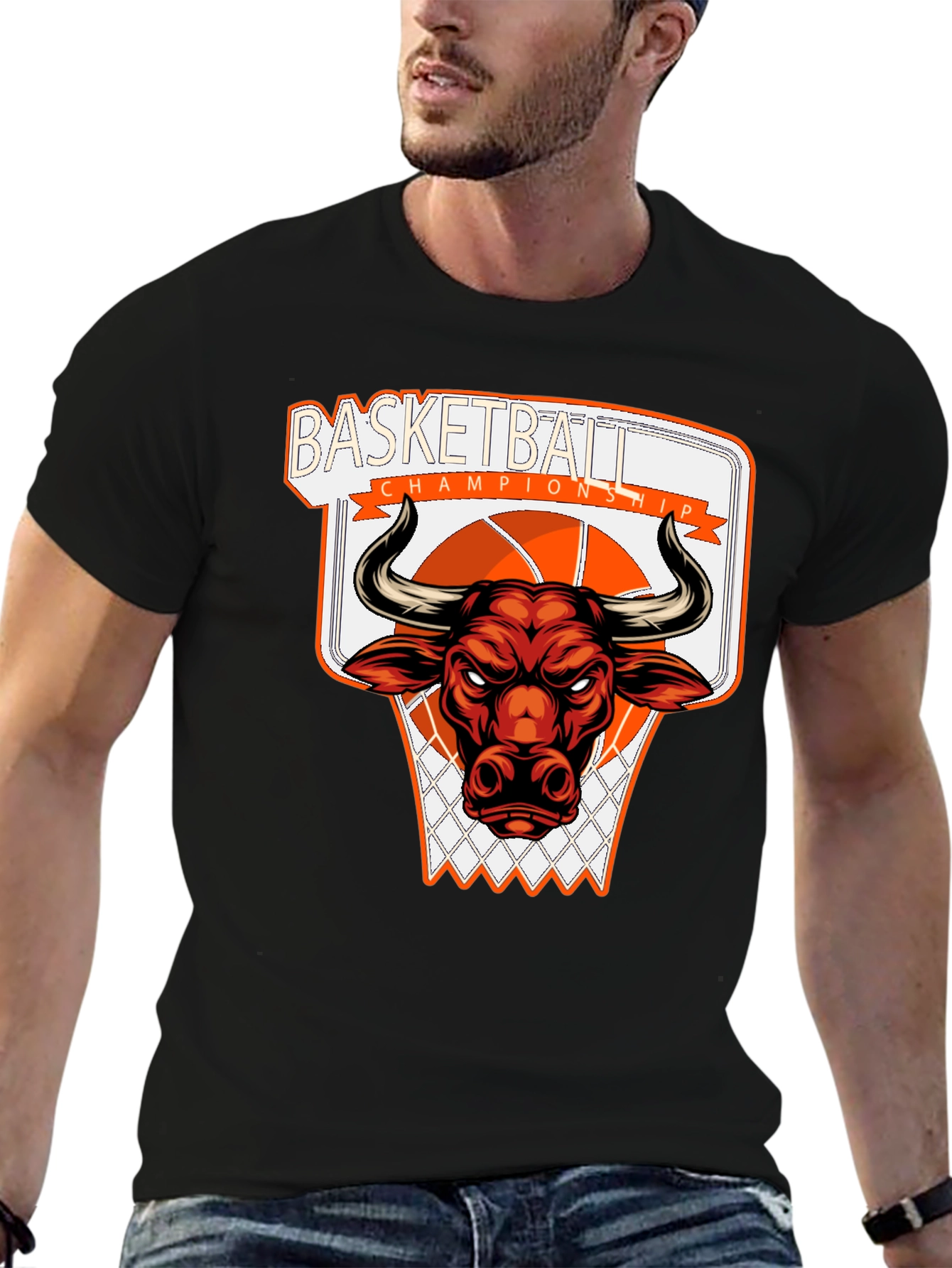 Basketball Championship Bull T-Shirt