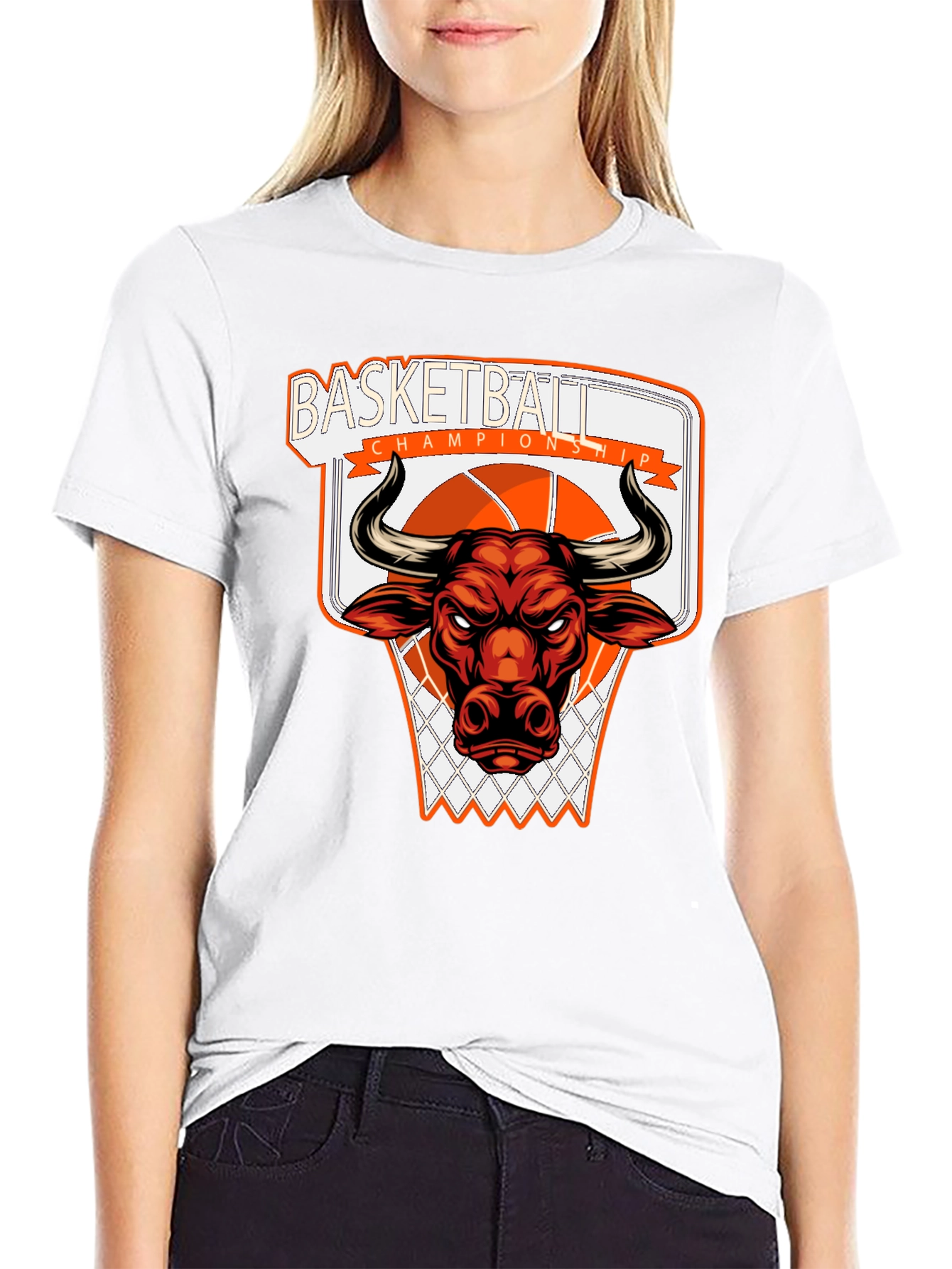 Basketball Championship Bull T-Shirt