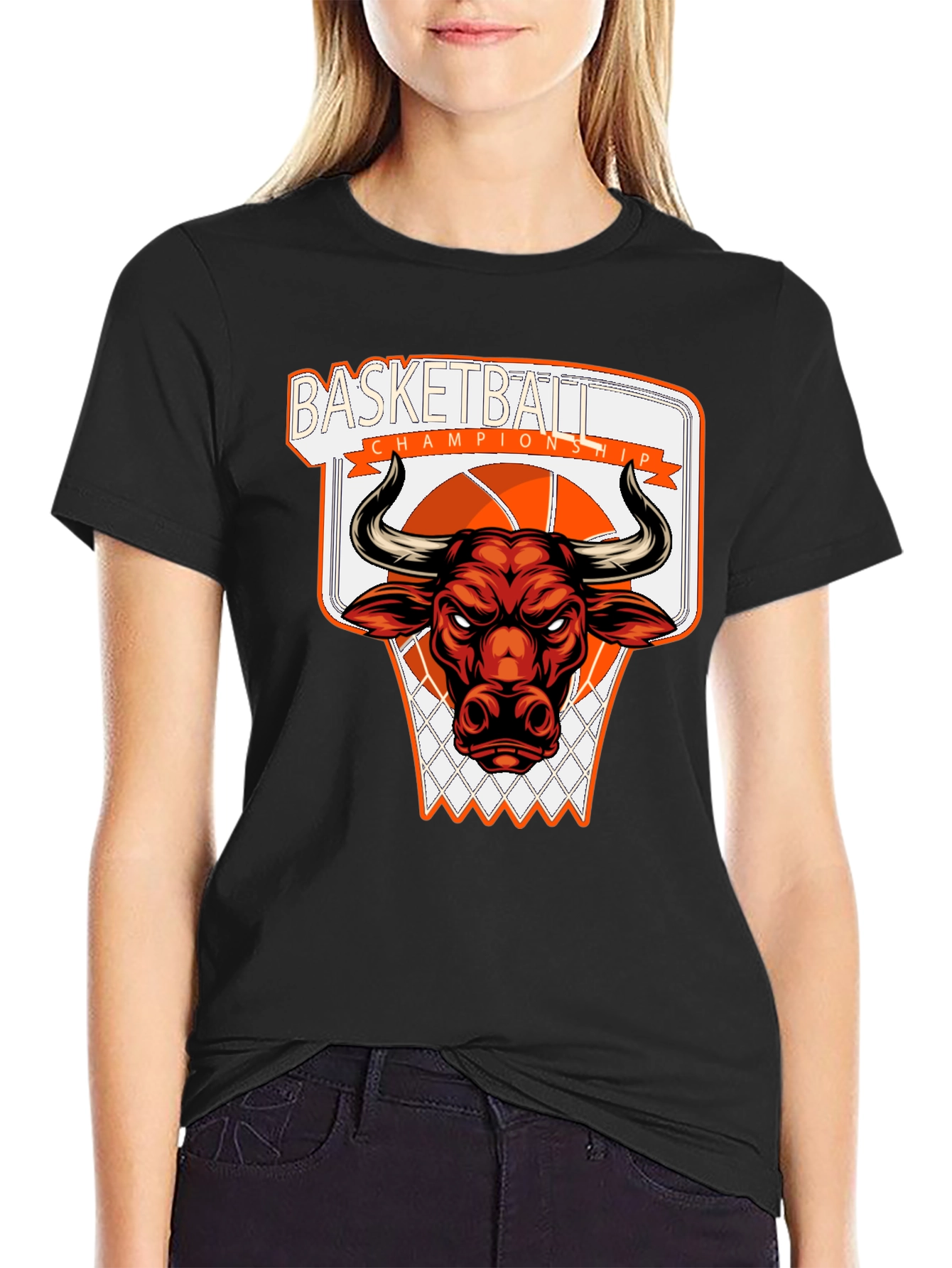 Basketball Championship Bull T-Shirt
