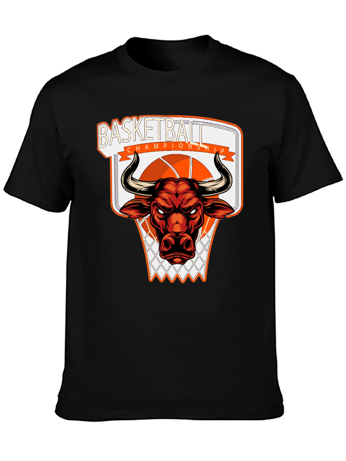 Basketball Championship Bull T-Shirt